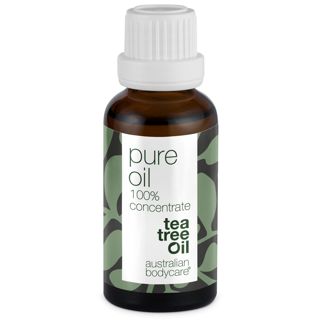 Koncentreret Tea Tree Oil til hudproblemer —  100% naturlig og ufortyndet Tea Tree Oil fra Australien