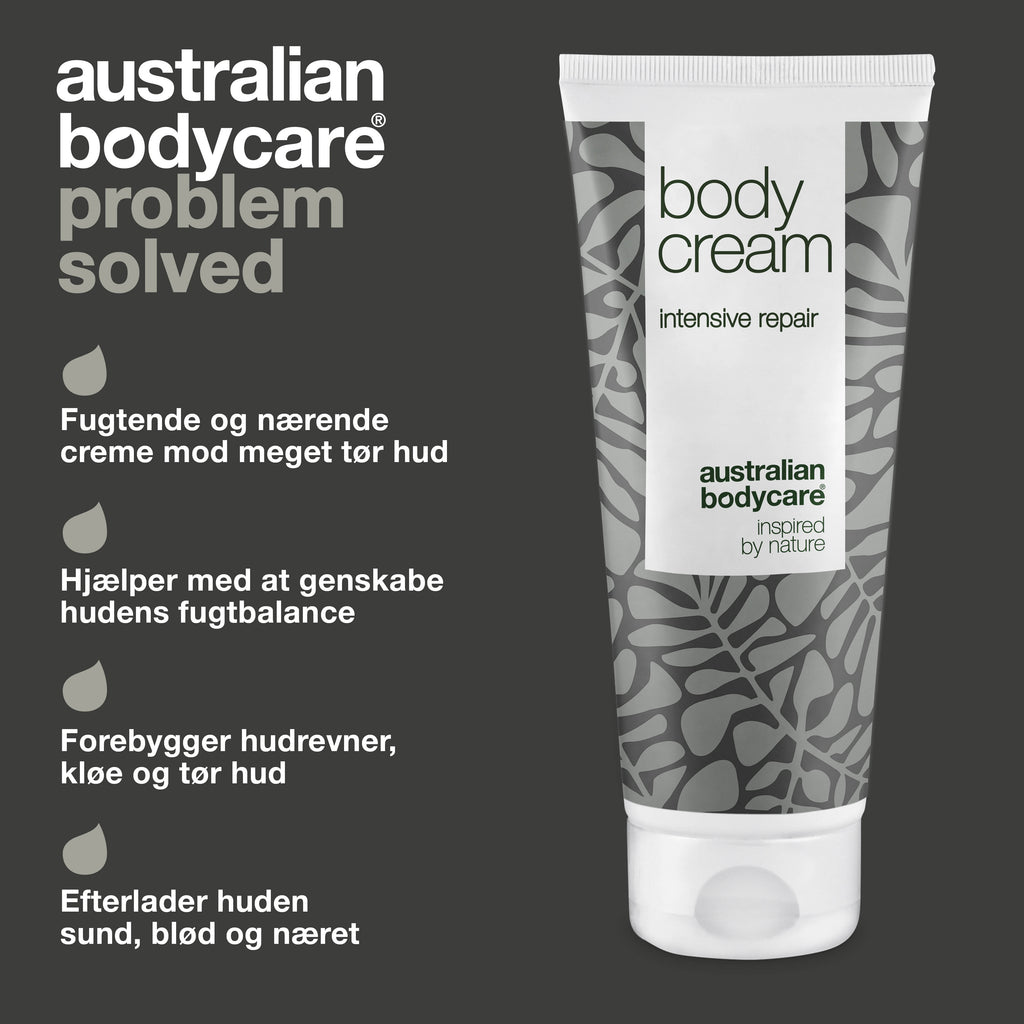 Body Cream til tør hud og ved kløe — Intensiv fugtighedscreme til meget tør og skadet hud