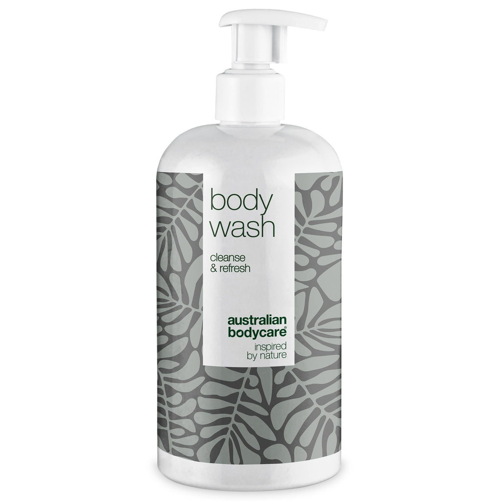 Body Wash med Tea Tree Oil — Showergel til daglig pleje og mod bumser og uren hud på kroppen