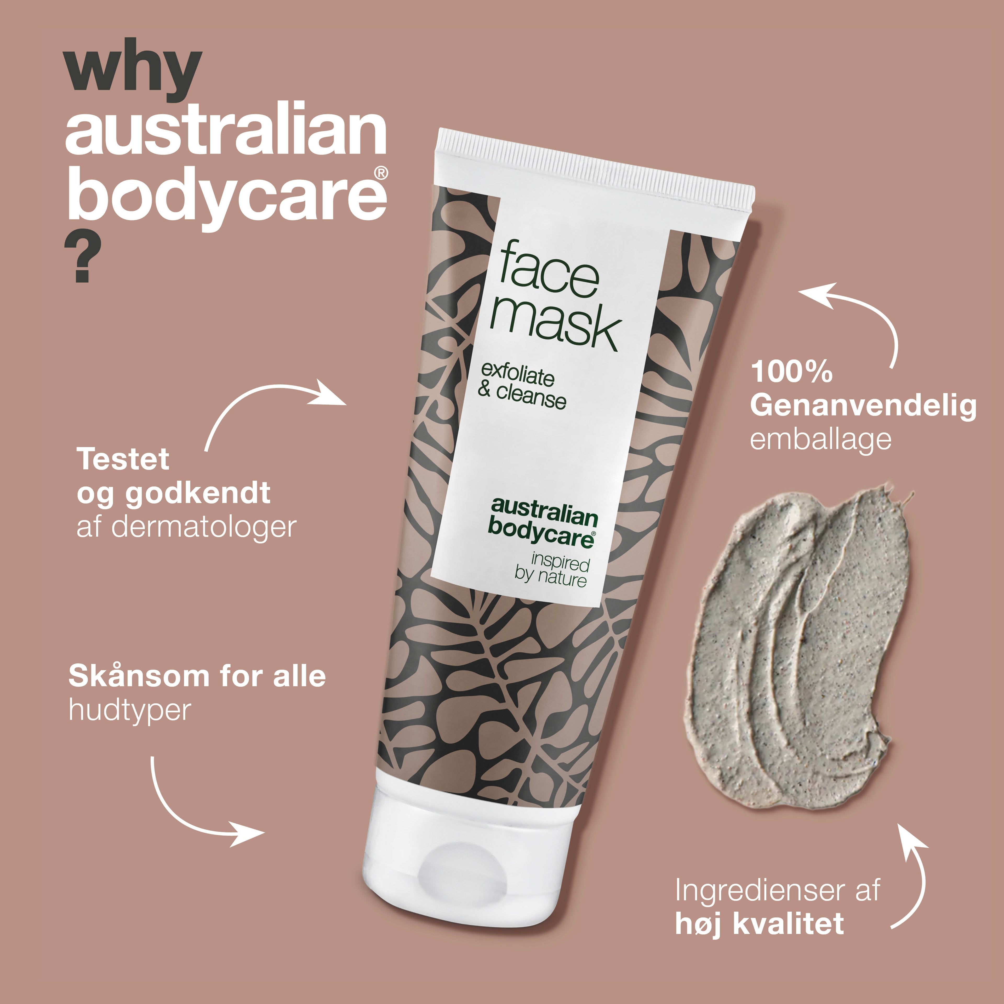 Ansigtsmaske til uren og fedtet hud — Dybderensende ansigtsmaske mod hudorme og bumser