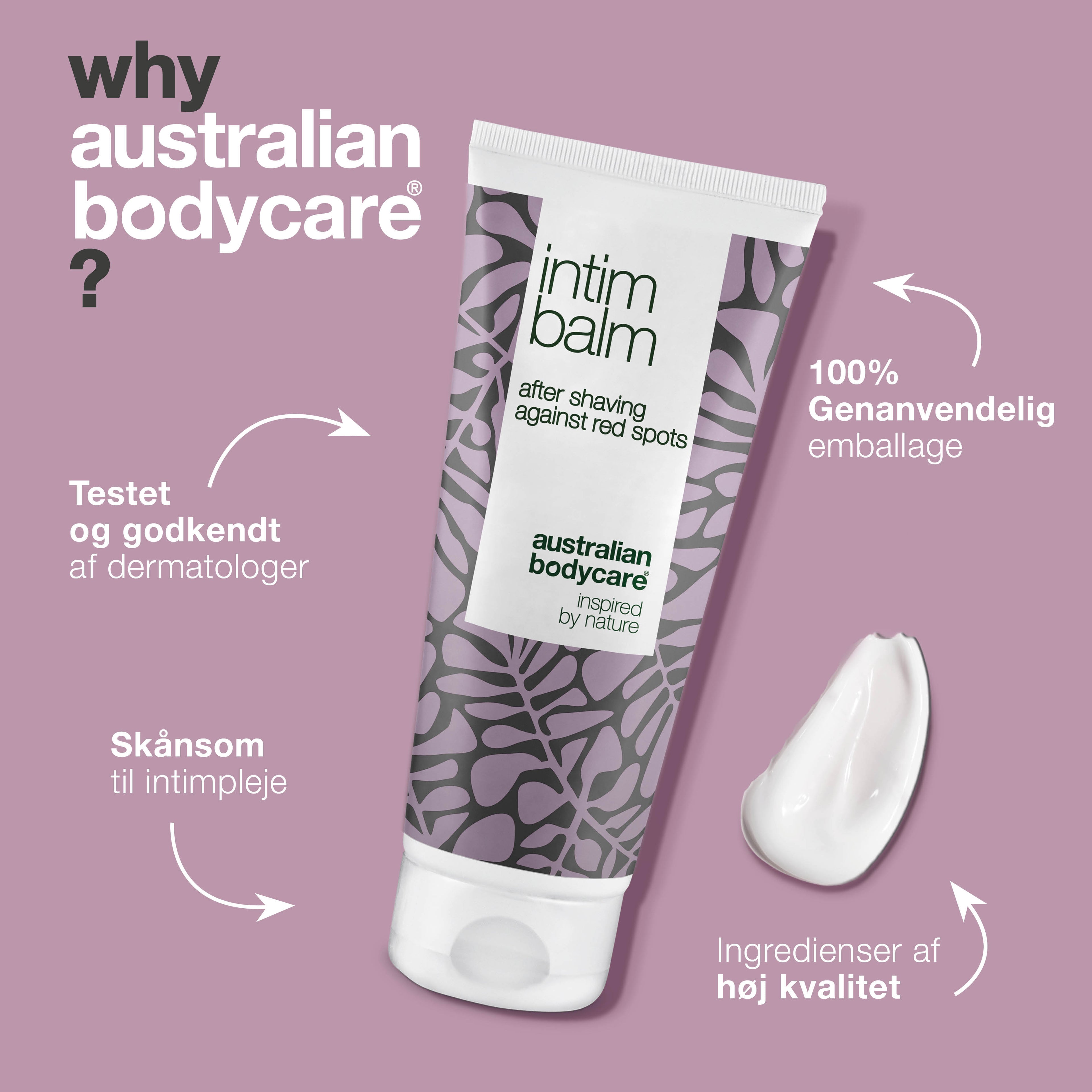 Intim Balm aftershave mod barberknopper — Aftershave mod røde knopper og indgroede hår efter intimbarbering