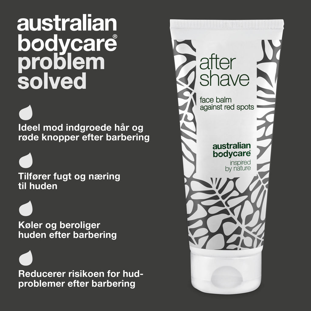 Aftershave lotion til røde barberknopper — Aftershave balm mod skægpest og indgroede hår efter barbering