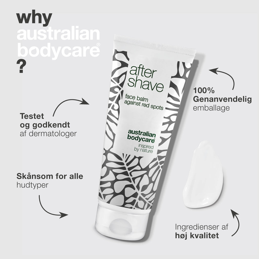 Aftershave lotion til røde barberknopper — Aftershave balm mod skægpest og indgroede hår efter barbering