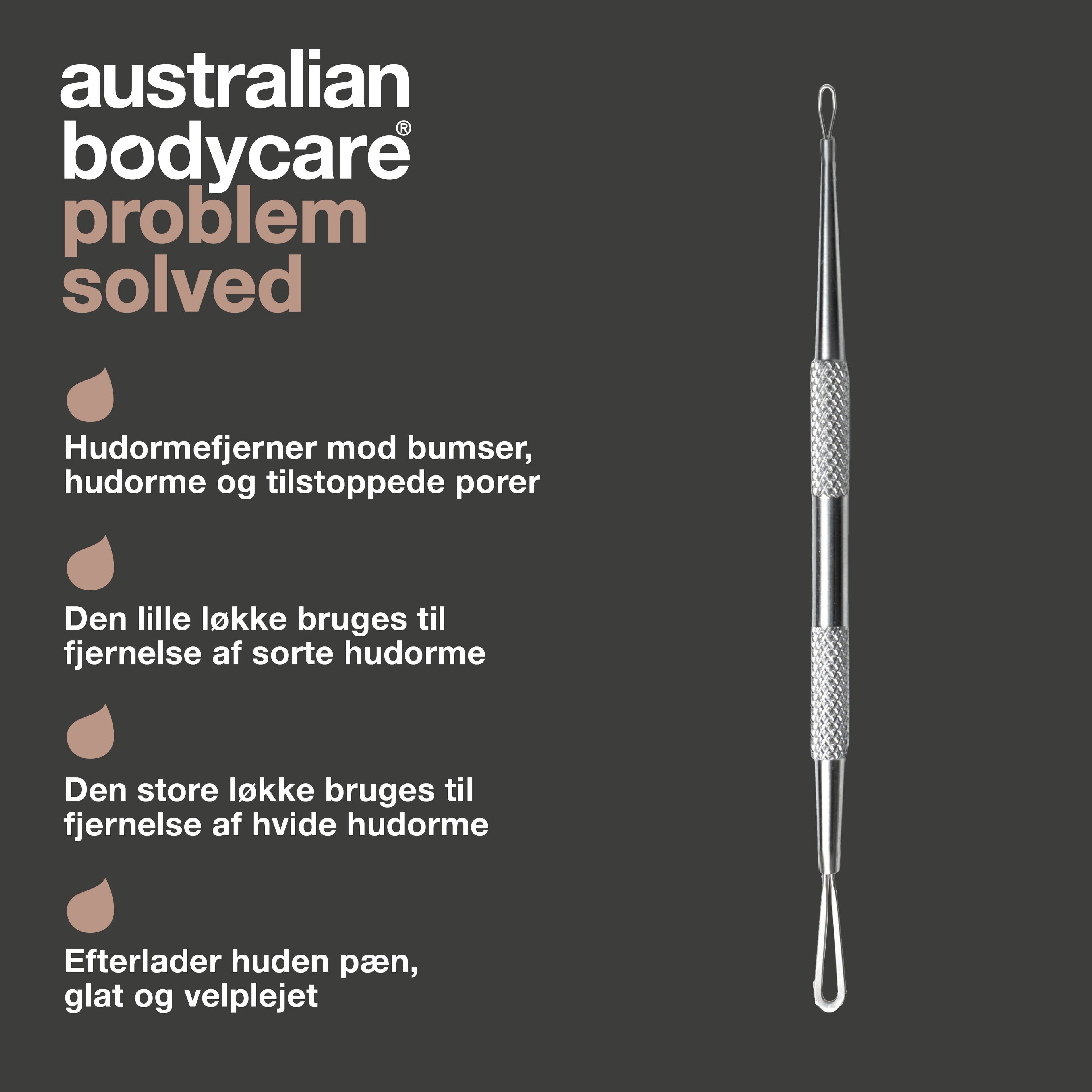 Hudormefjerner til bumser og uren hud — Blackhead remover til hvide og sorte hudorme