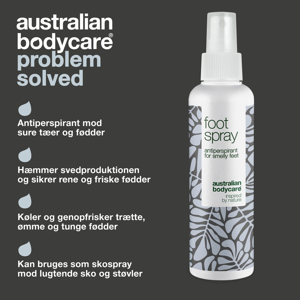 Fodspray mod sure tæer — Antiperspirant mod sure tæer og fødder