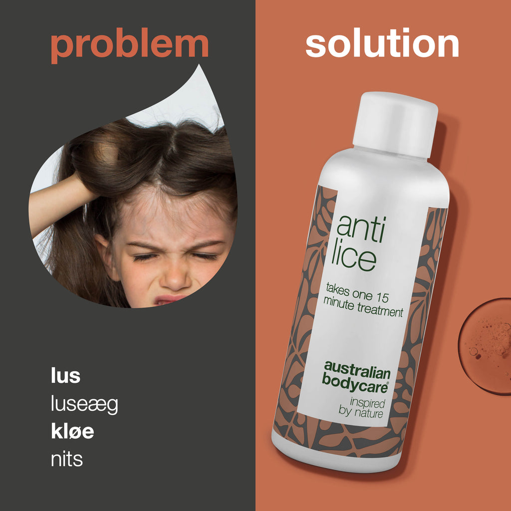Lusekur med Tea Tree Oil uden insektgift — Lusebehandling mod hovedlus og æg virker på 15 min.