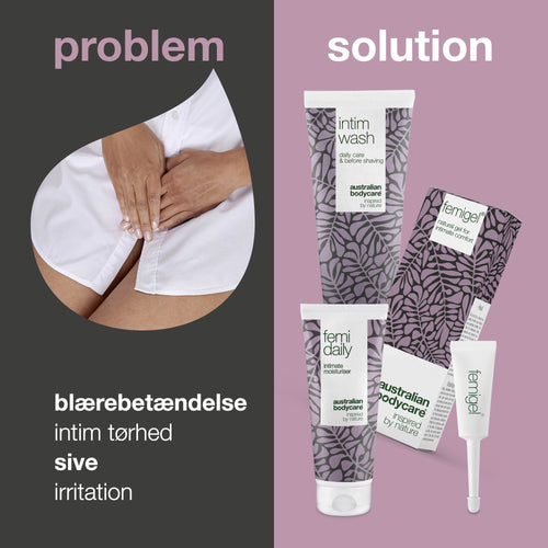 3 produkter mod intimt ubehag — Intimpleje mod tørhed, lugt, kløe og andre intimproblemer