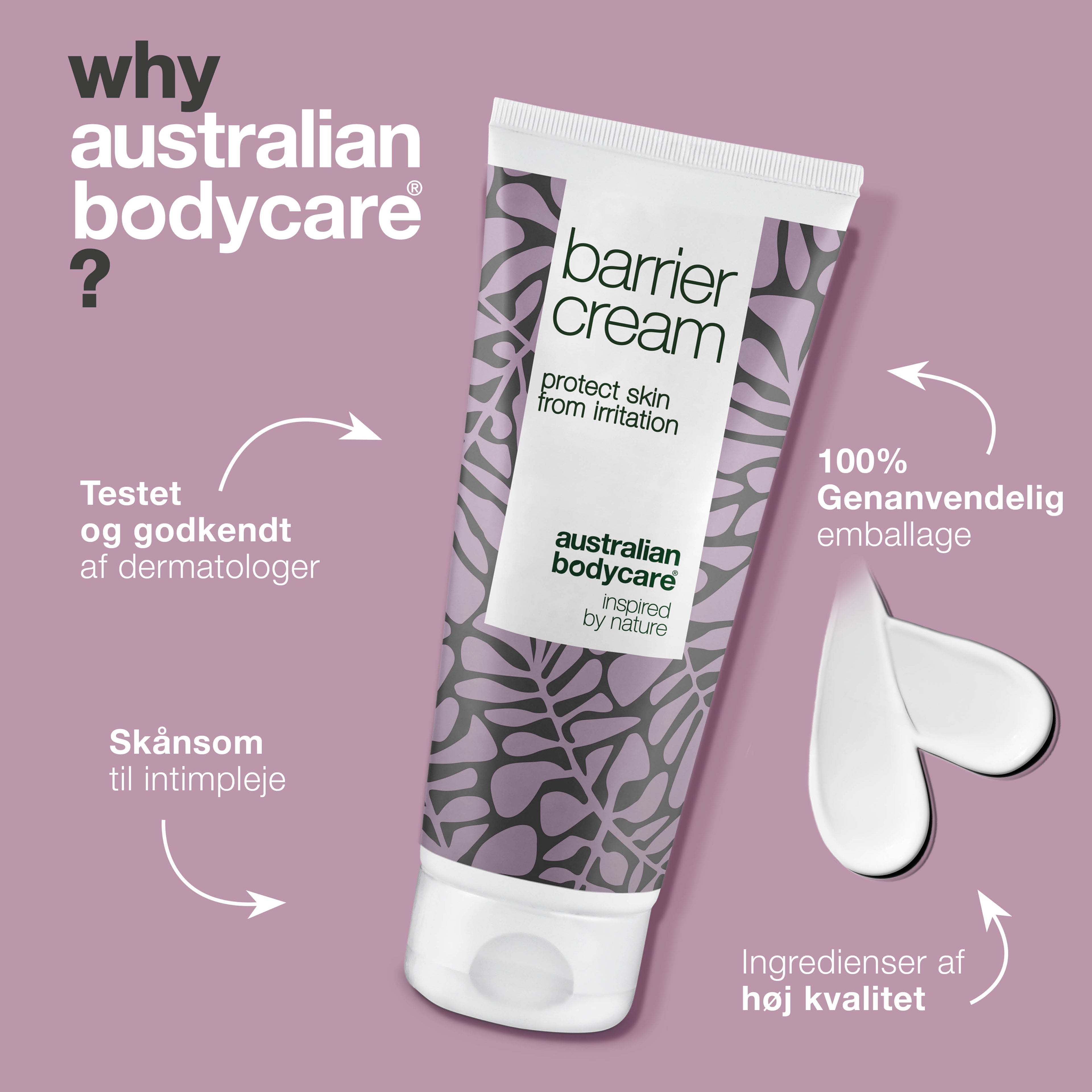 Barrierecreme mod rødme og svie — Beskytter intimområdet mod irritation, fugt og friktion