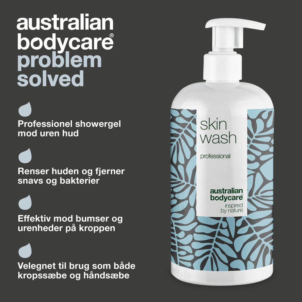 Professionel Skin Wash med Tea Tree Oil — Professionel showergel mod bumser og uren hud