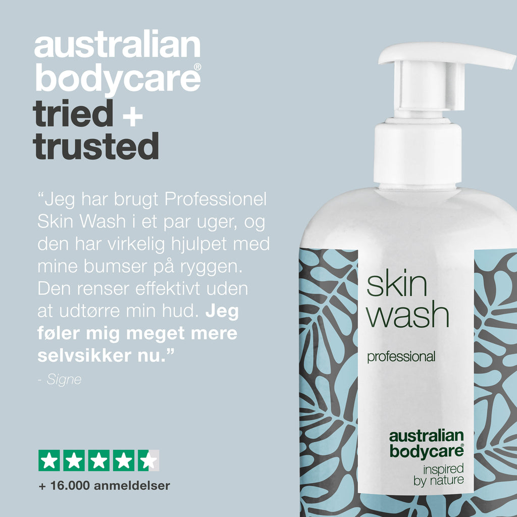 Professionel Skin Wash med Tea Tree Oil — Professionel showergel mod bumser og uren hud