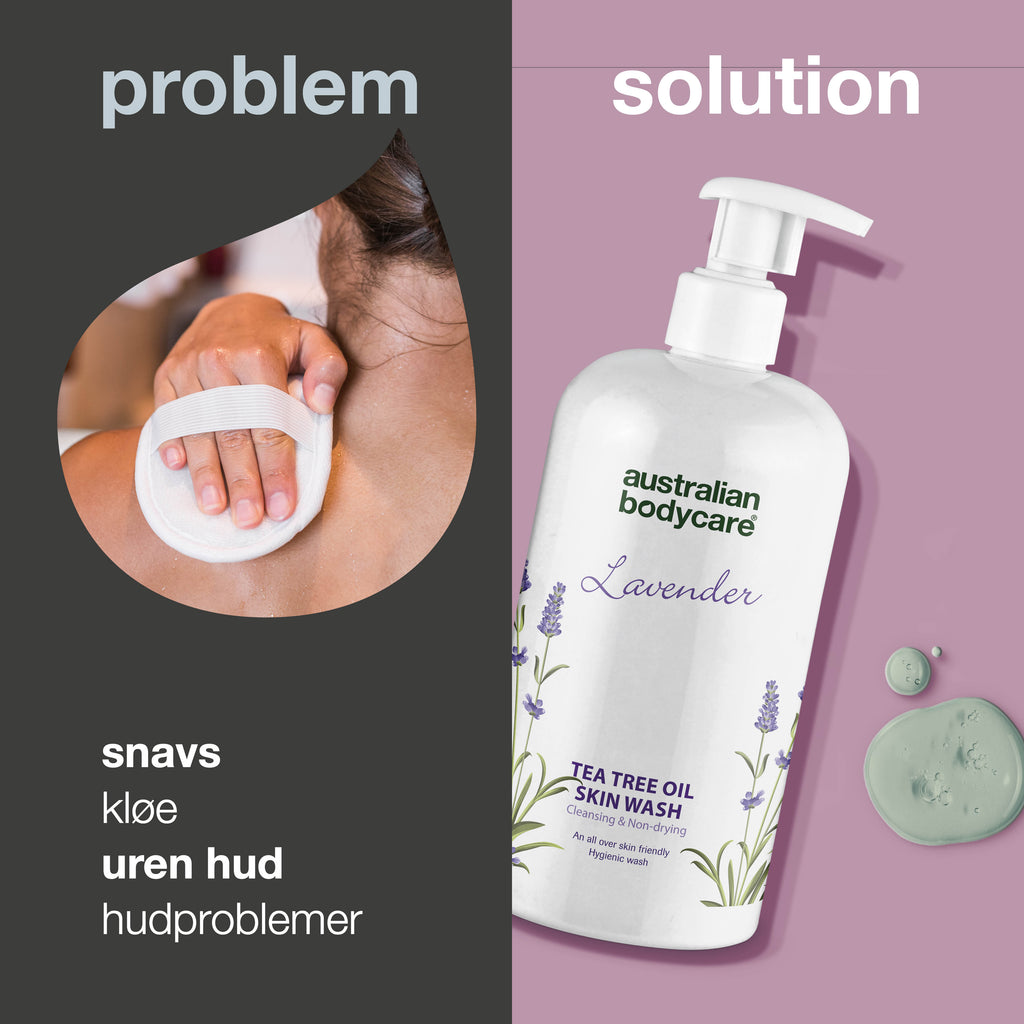 Professionel Lavendel Skin Wash — Professionel Showergel med Tea Tree Oil og Lavendel til daglig kropsvask