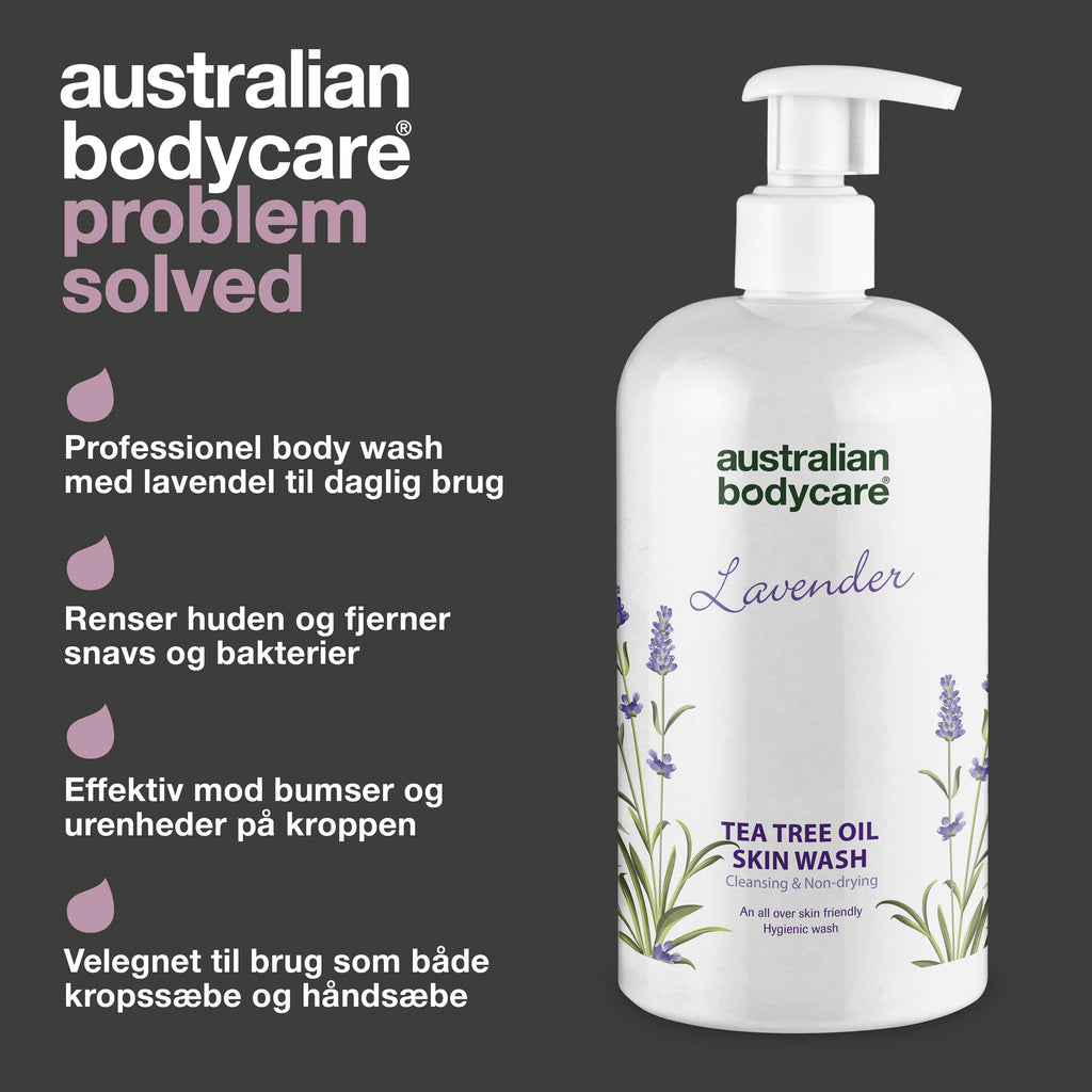 Professionel Lavendel Skin Wash — Professionel Showergel med Tea Tree Oil og Lavendel til daglig kropsvask