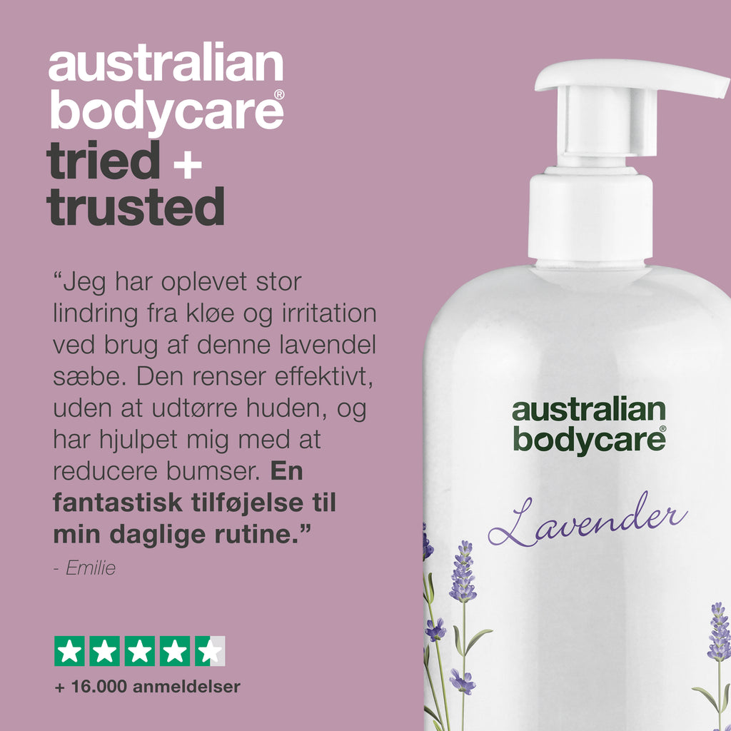Professionel Lavendel Skin Wash — Professionel Showergel med Tea Tree Oil og Lavendel til daglig kropsvask