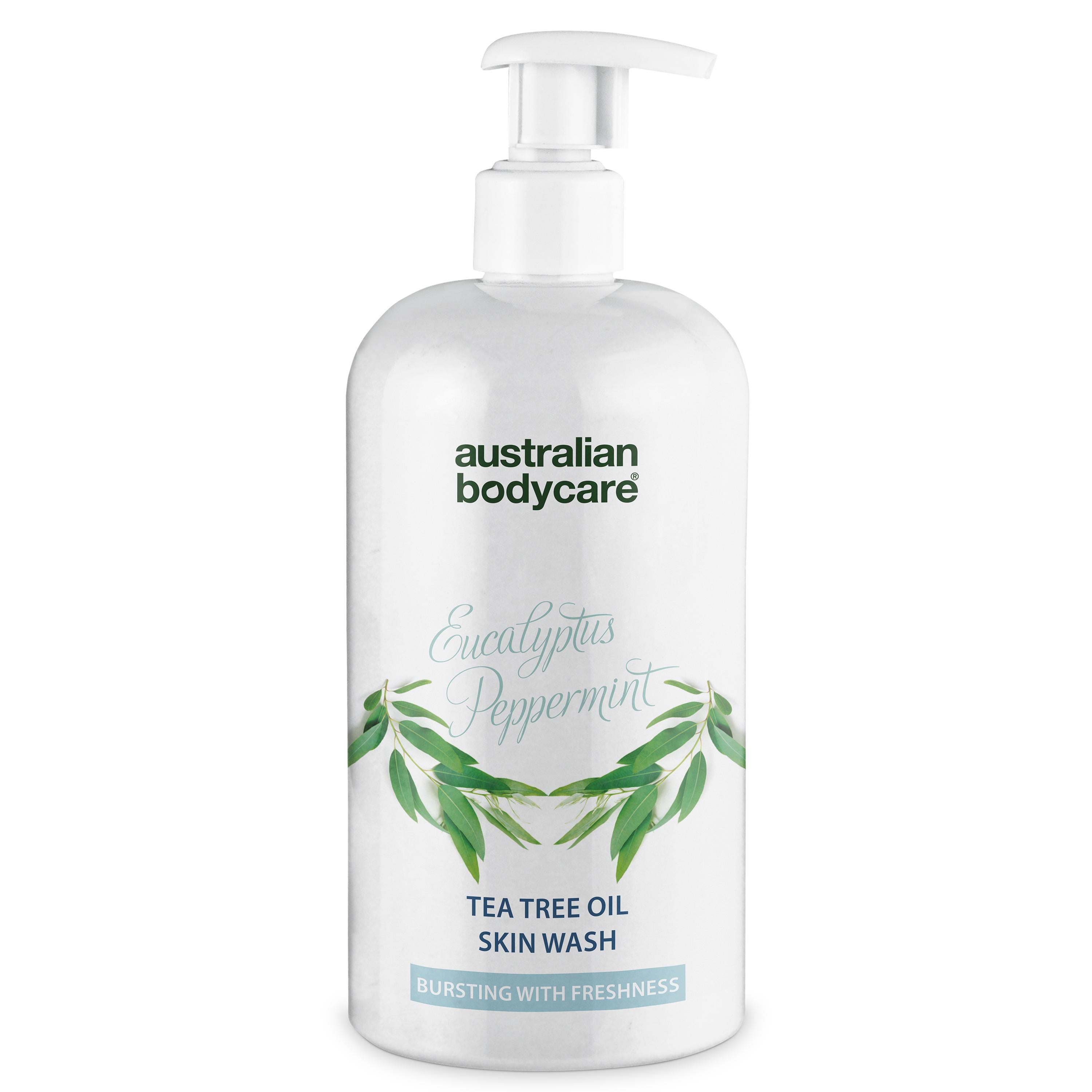 Professionel Eucalyptus Skin Wash — Showergel til professionel brug med naturlig Tea Tree Oil og eukalyptus