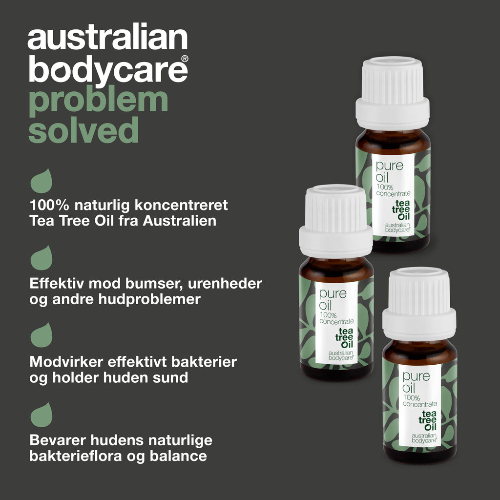 3 stk. XL 30 ml Tea Tree Oil til hudproblemer