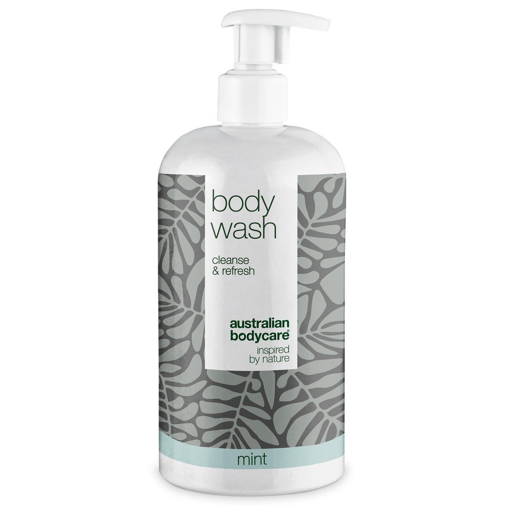 Body Wash med Tea Tree Oil — Showergel til daglig pleje og mod bumser og uren hud på kroppen