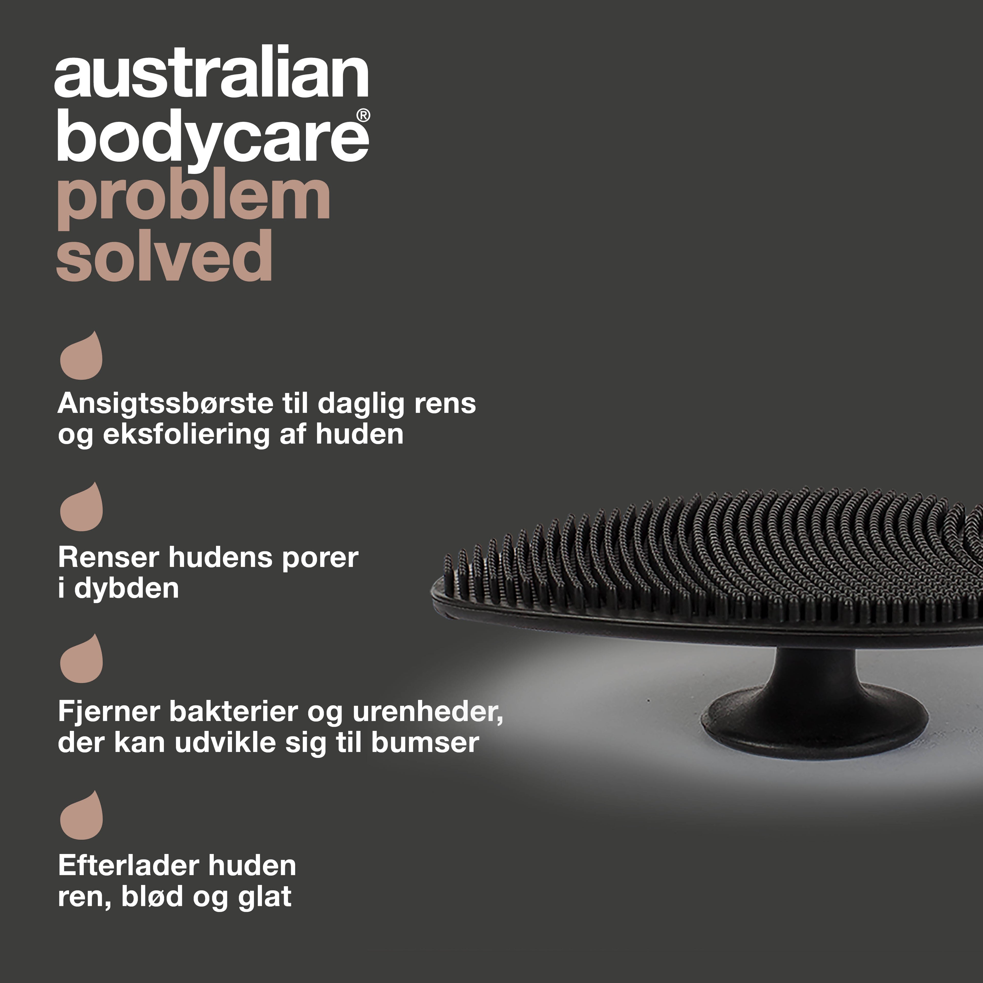 Ansigtsbørste til eksfoliering — Rensebørste til daglig rens og eksfoliering af ansigtet