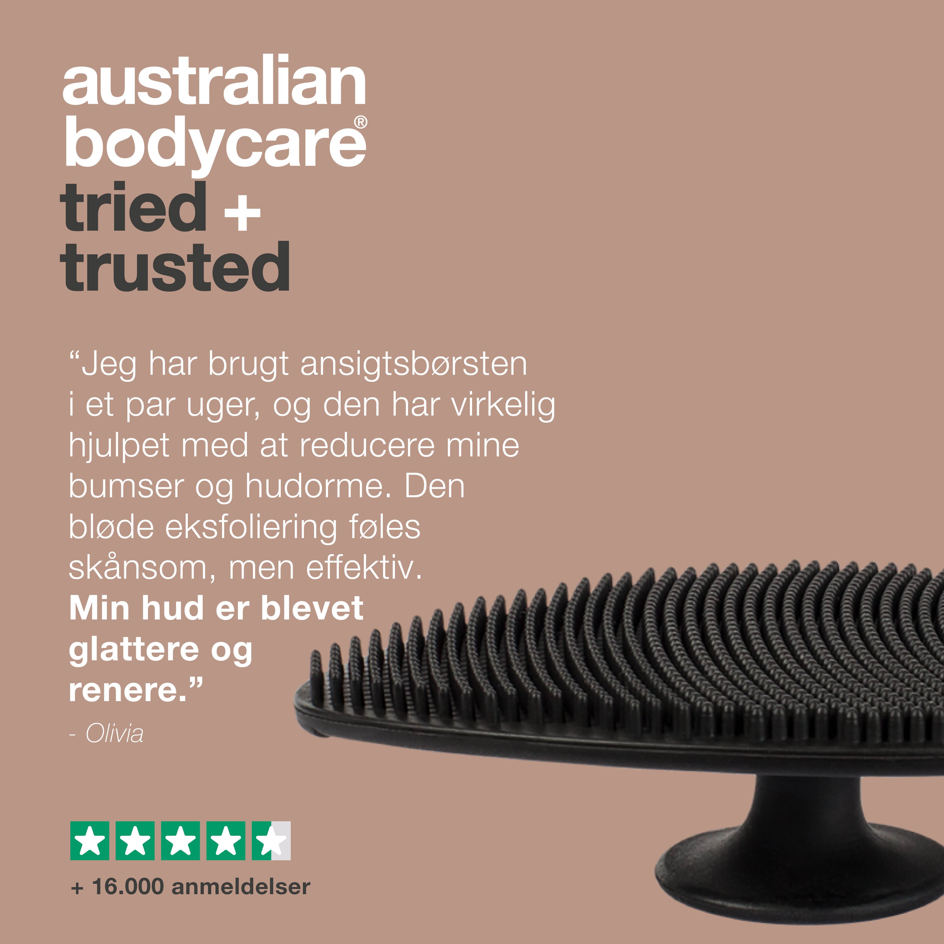 Ansigtsbørste til eksfoliering — Rensebørste til daglig rens og eksfoliering af ansigtet