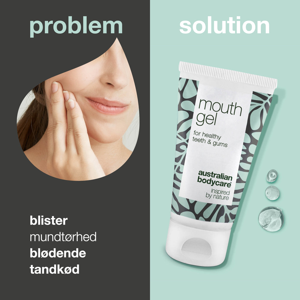 Mundgel til mundpleje — Gel til daglig pleje ved mundtørhed og tandkødsproblemer