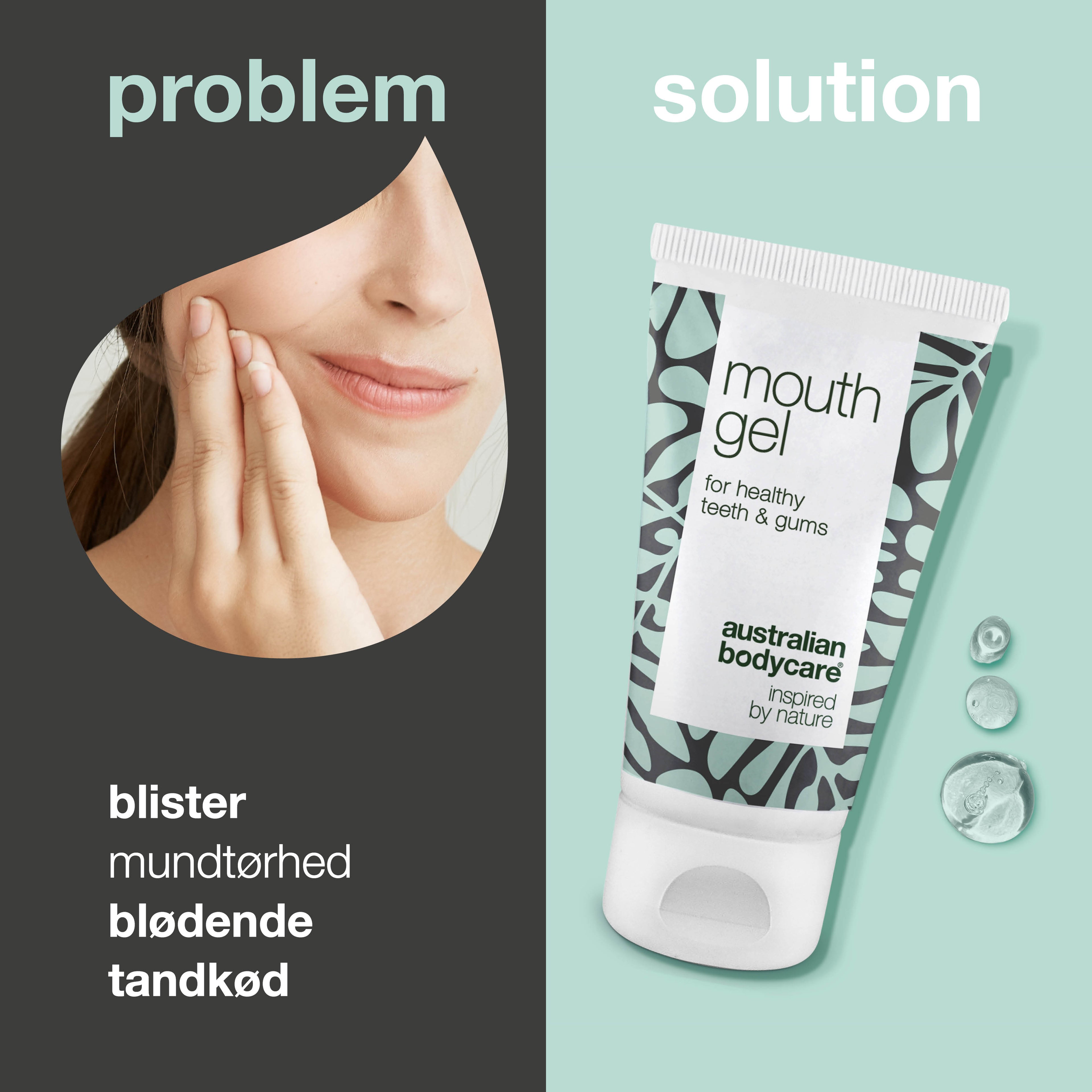 Mundgel til mundpleje — Gel til daglig pleje ved mundtørhed og tandkødsproblemer