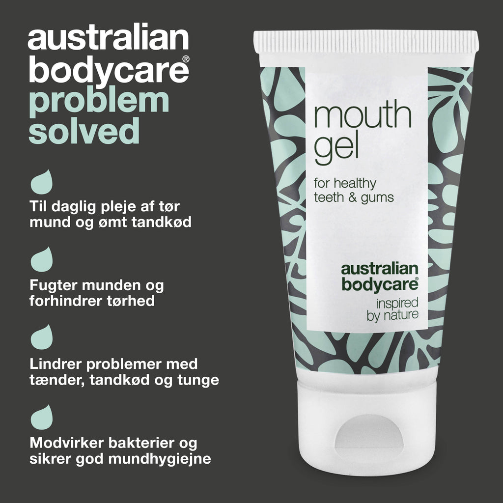 Mundgel til mundpleje — Gel til daglig pleje ved mundtørhed og tandkødsproblemer