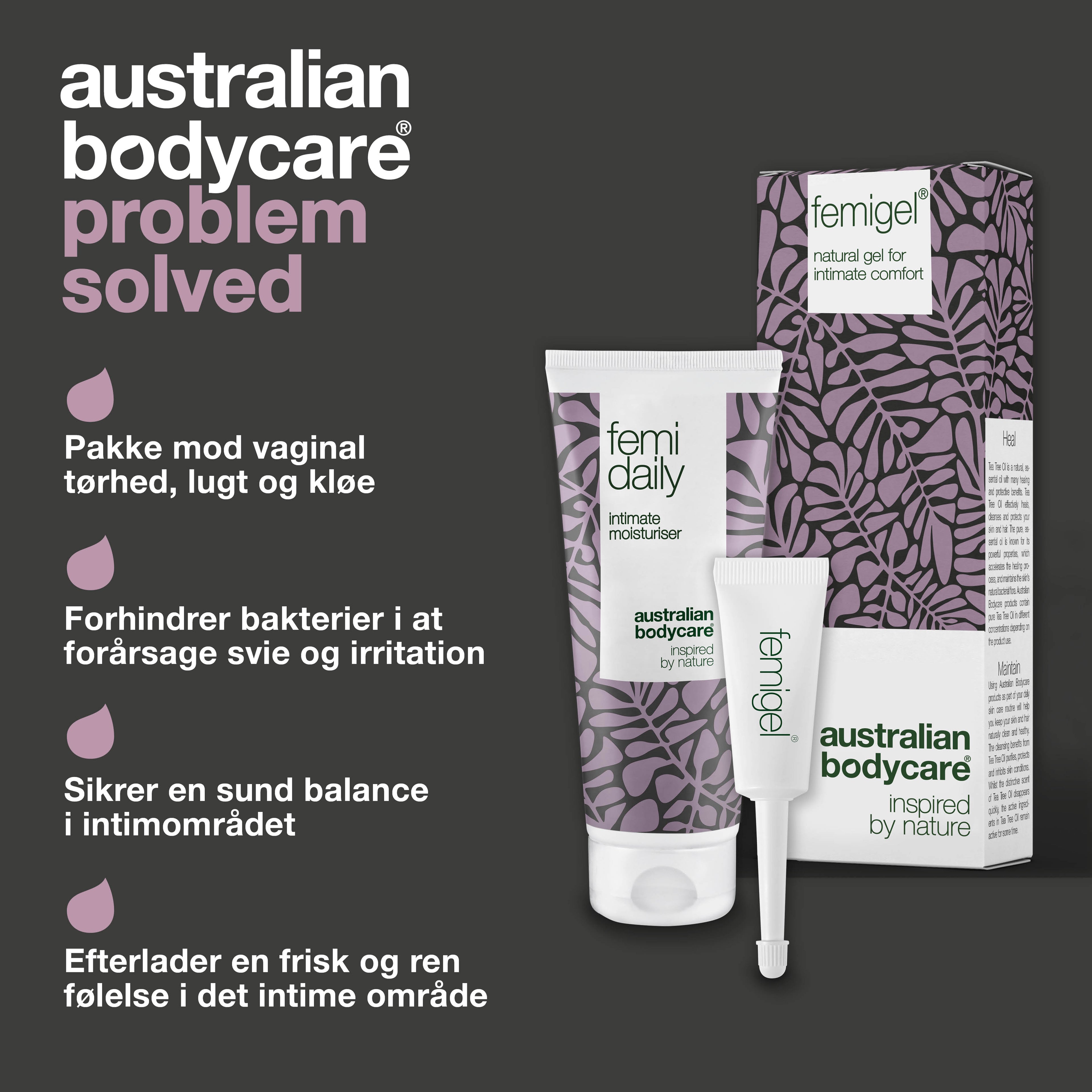 2 intimpleje produkter mod tørhed, lugt & kløe — Intimprodukter mod svie, kløe og intim irritation