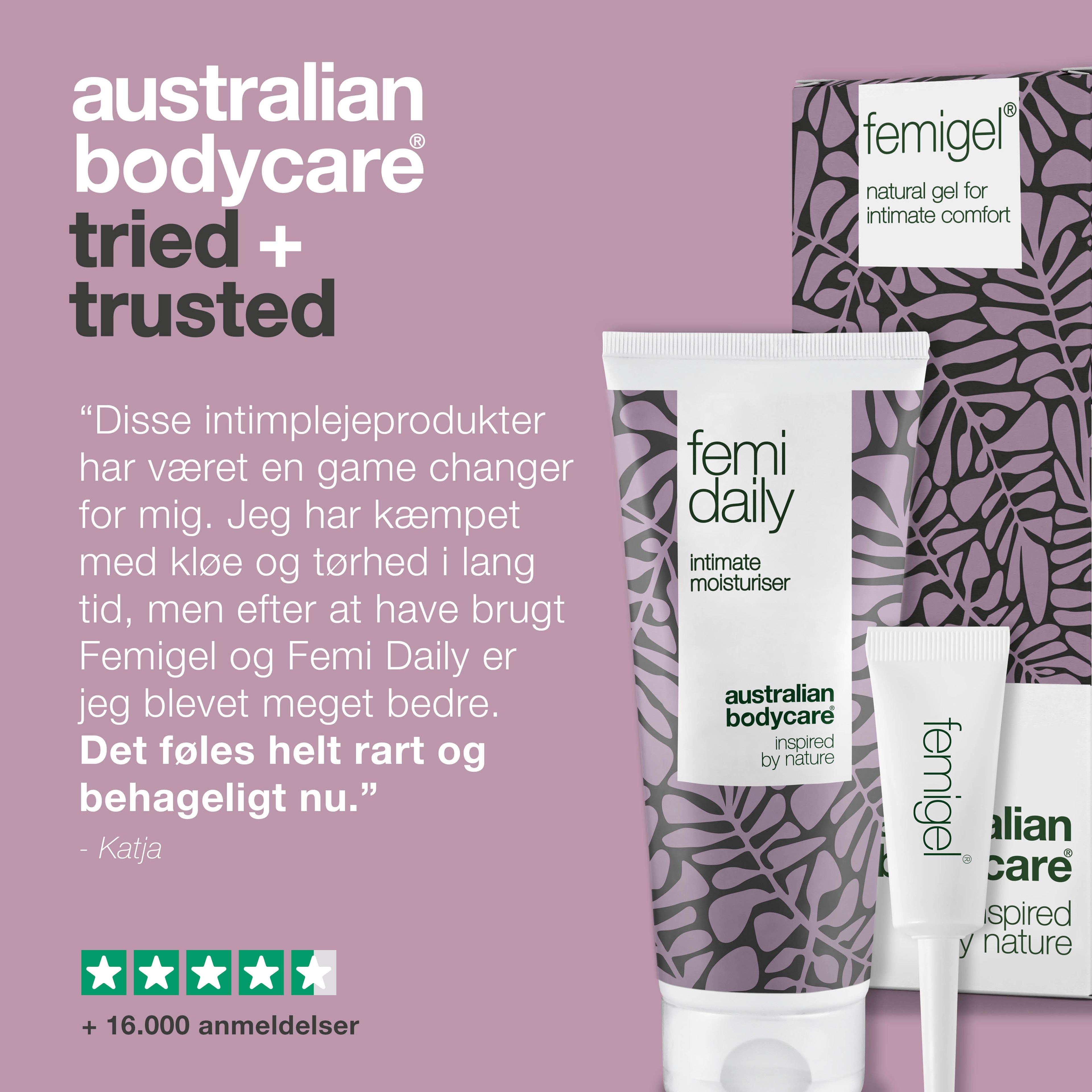 2 intimpleje produkter mod tørhed, lugt & kløe — Intimprodukter mod svie, kløe og intim irritation