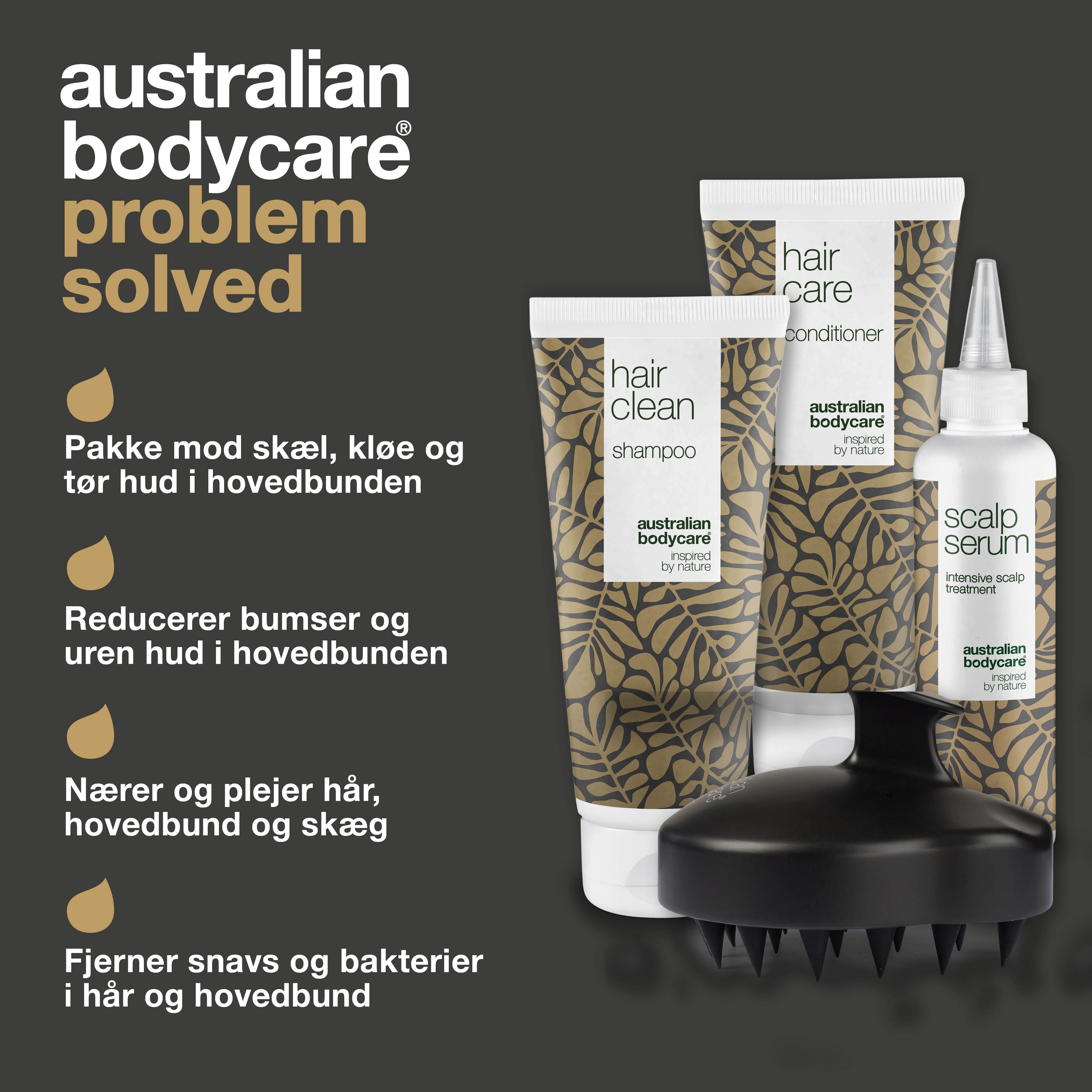 Den ultimative hovedbundspakke — 4 produkter til skæl, fedtet, tør eller kløende hovedbund