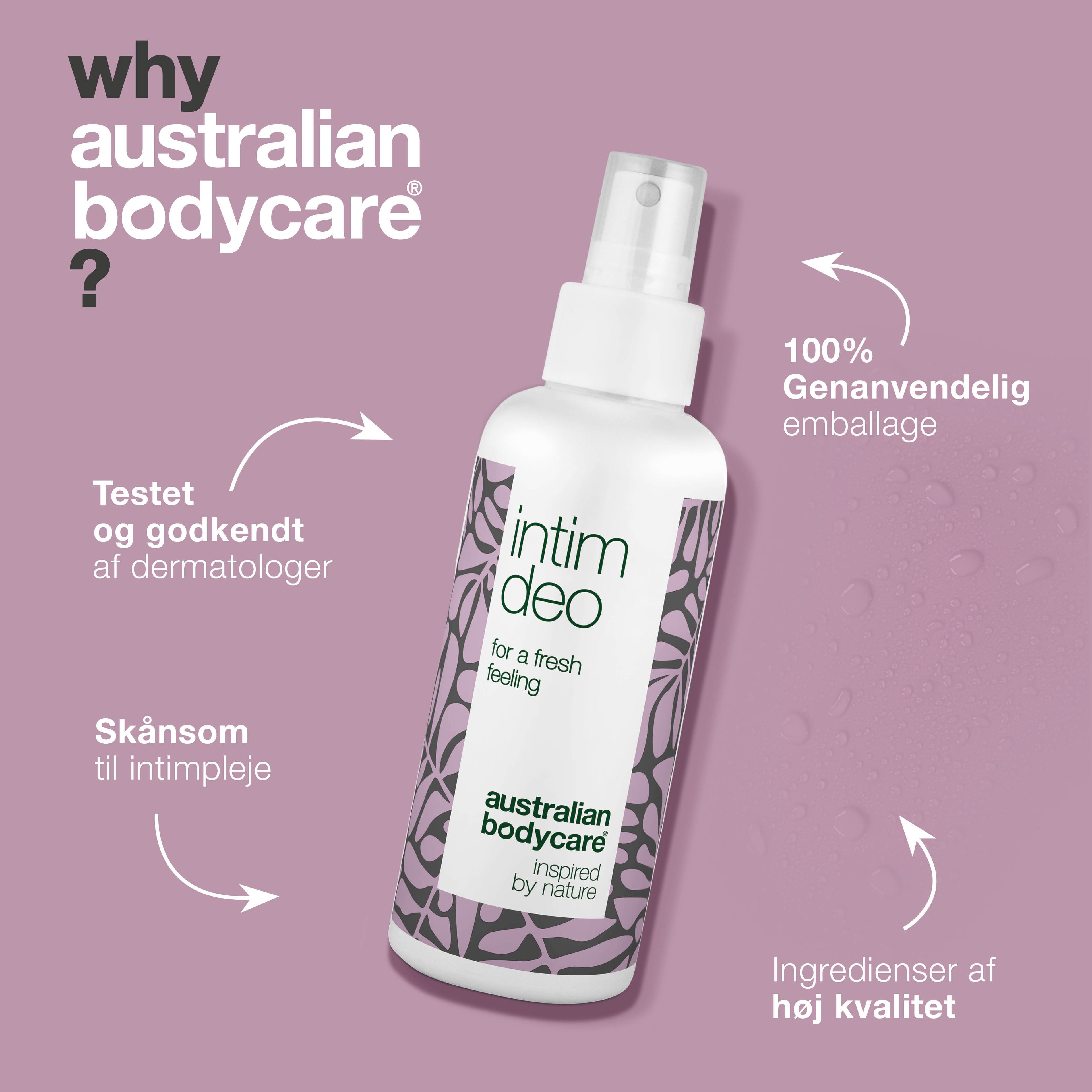 Intim Deo mod uønsket lugt — Intim deodorant modvirker lugt fra underliv og irritation i intimområdet