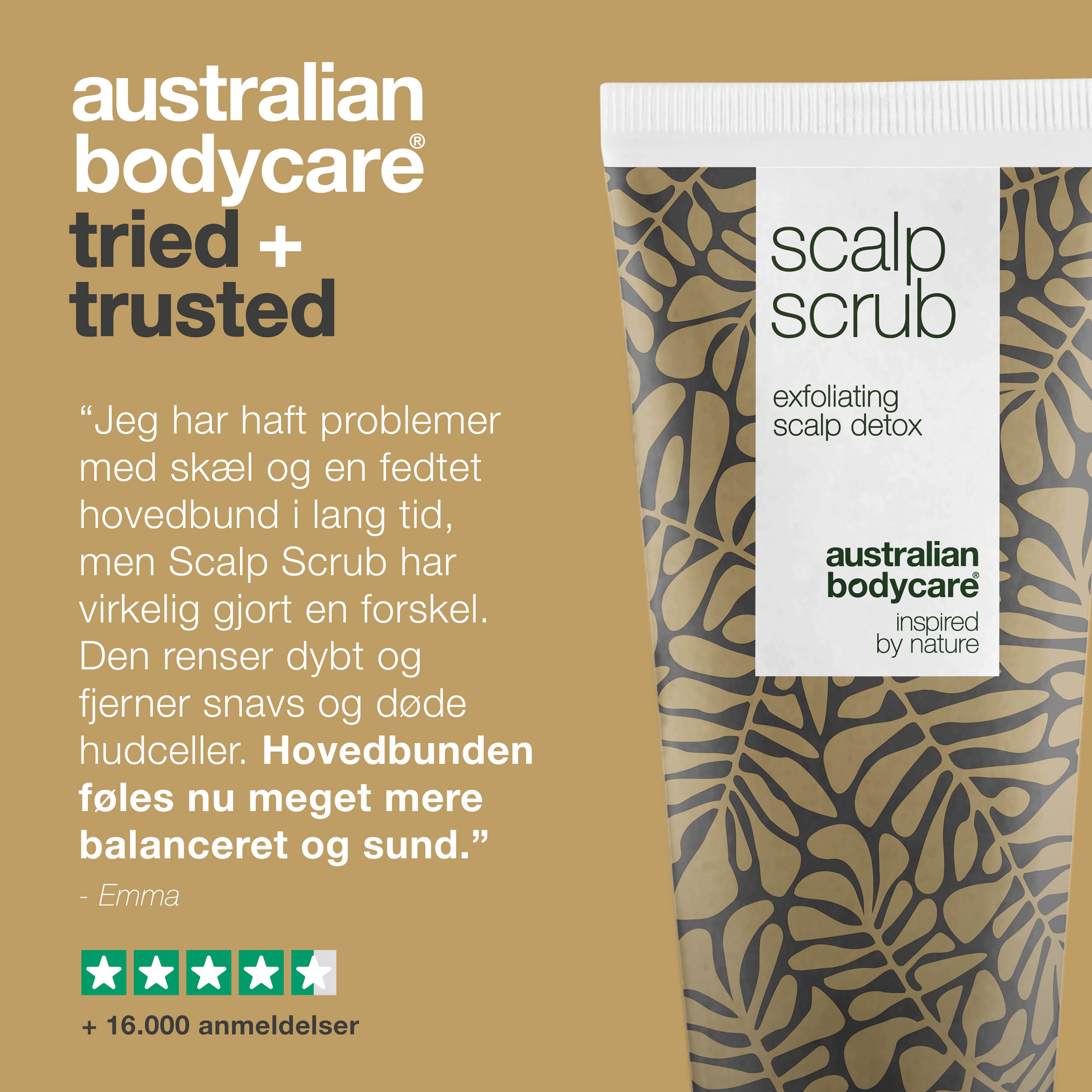 Eksfolierende Scalp Scrub — hovedbundsscrub til bumser, skæl eller fedtet hovedbund