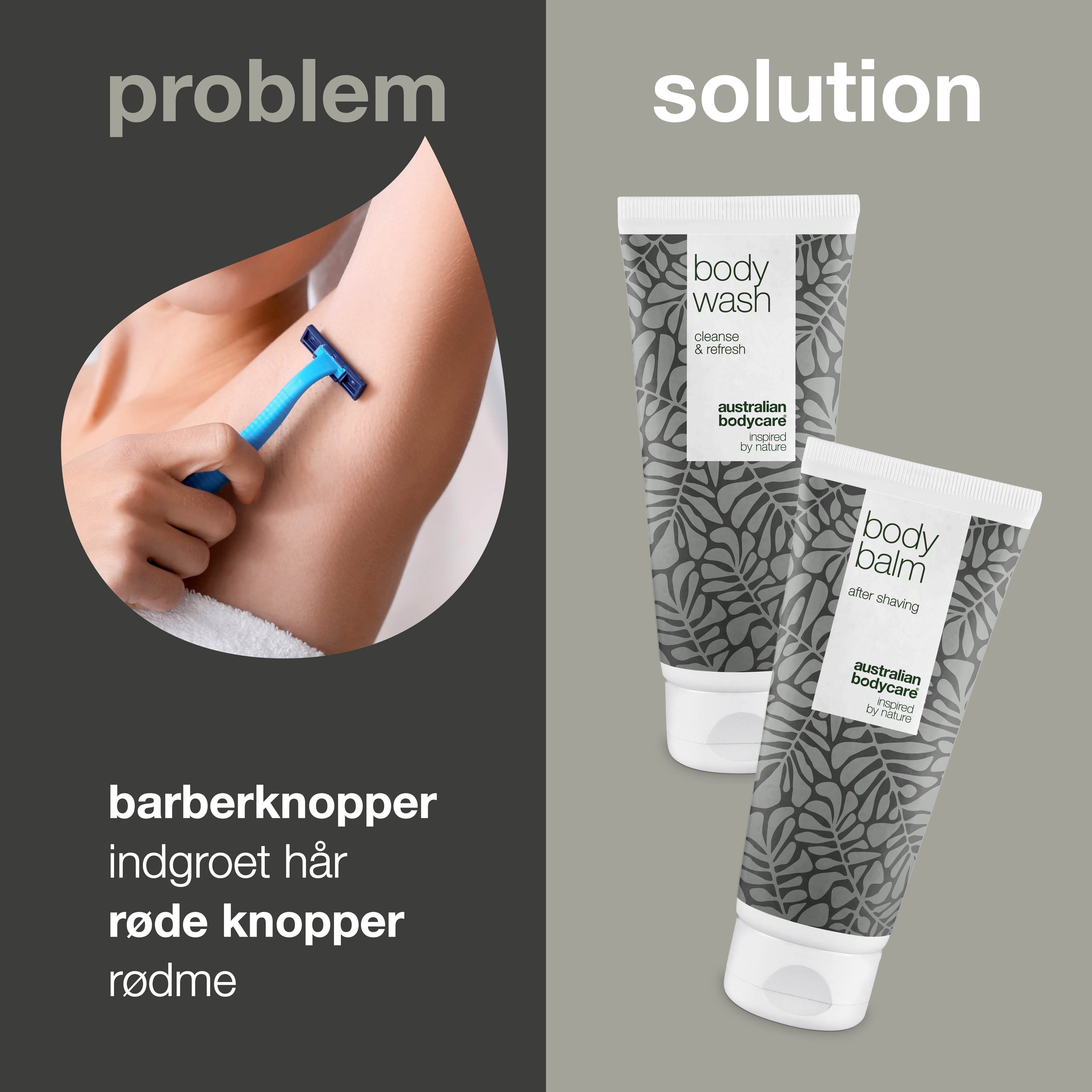 Pleje efter barbering under armene  — 2 produkter mod røde knopper efter hårfjerning under armene