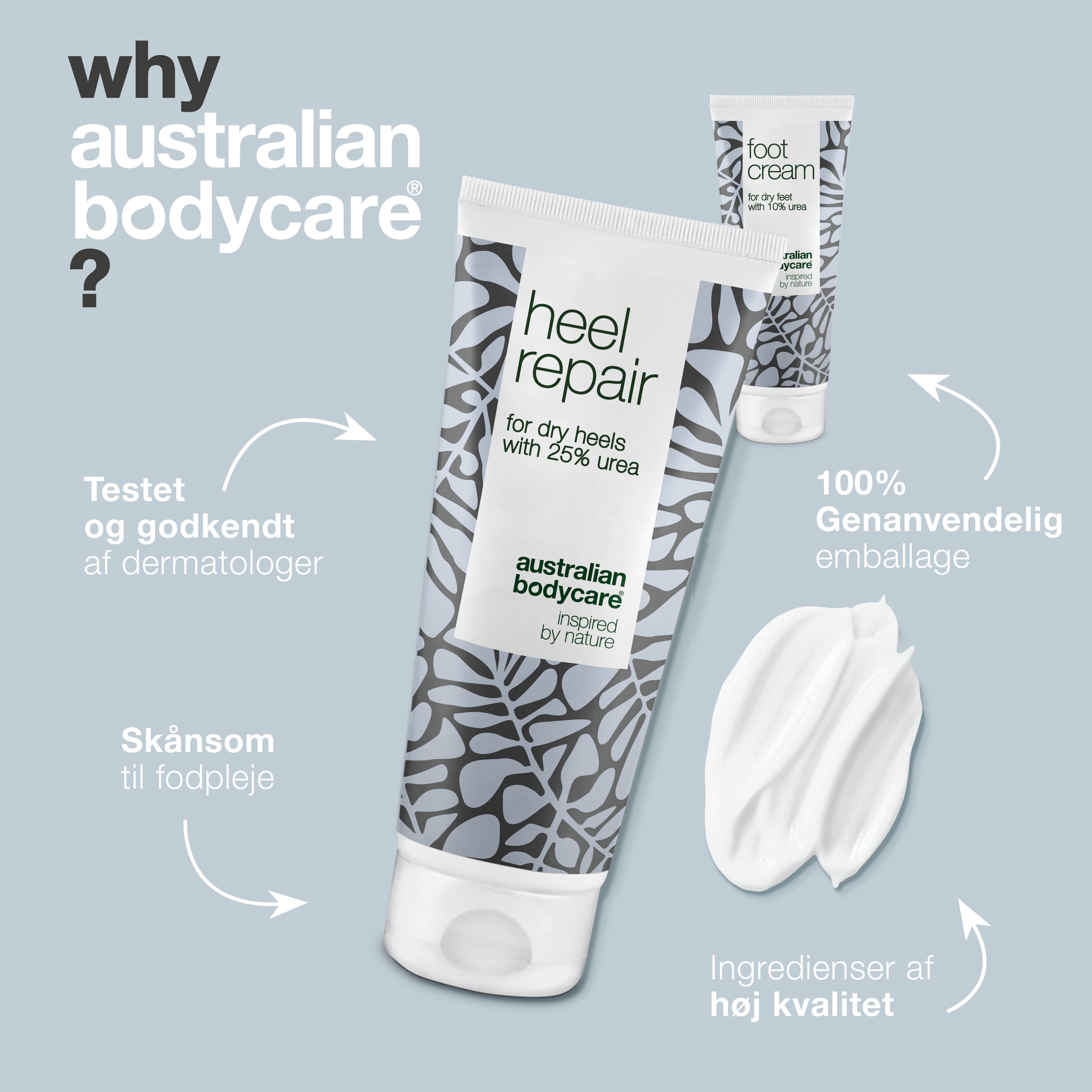 Pakke til hård hud på hælen og fødderne