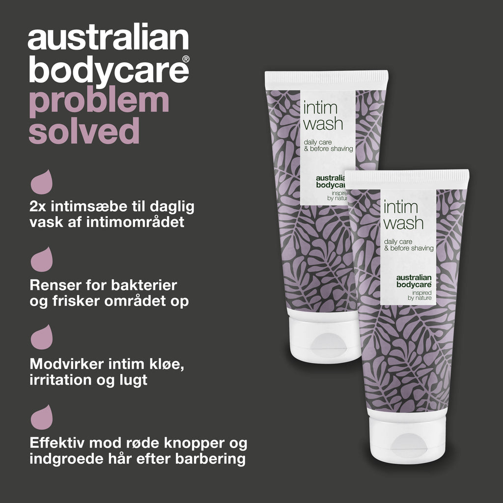 2 stk. Intimsæbe til daglig vask og intimpleje — Intim sæbe mod lugt, svie eller kløe i intimområdet
