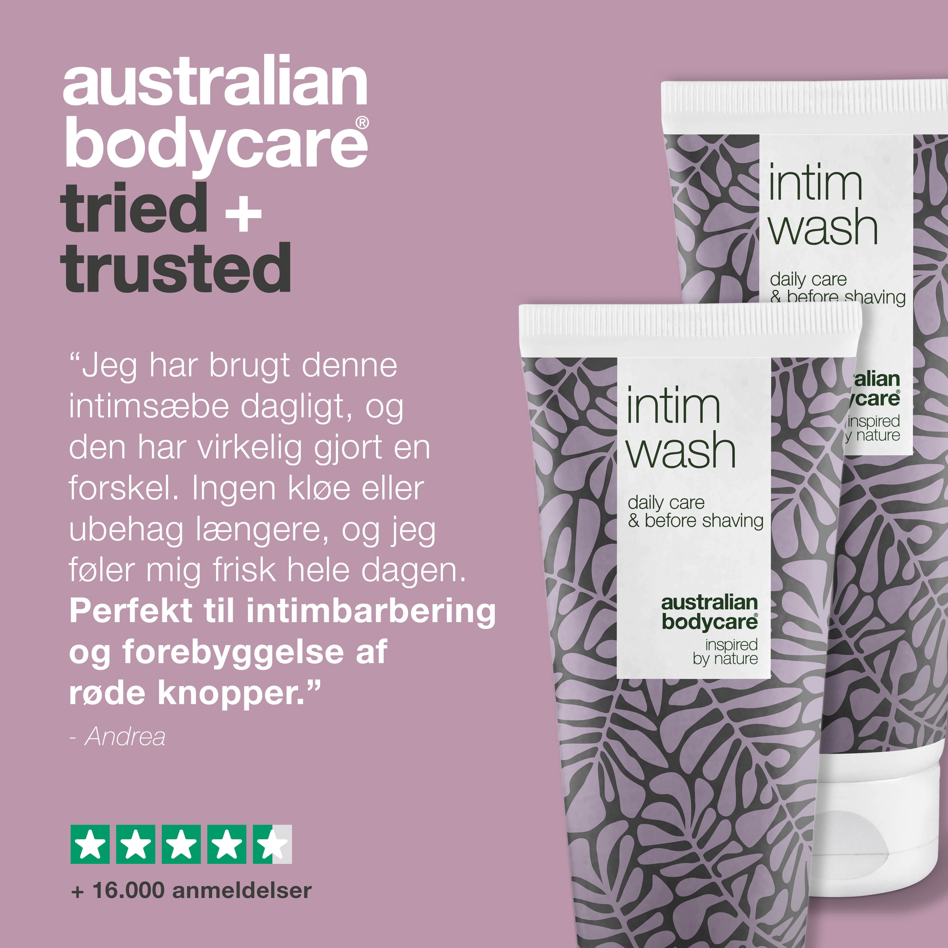 2 stk. Intimsæbe til daglig vask og intimpleje — Intim sæbe mod lugt, svie eller kløe i intimområdet