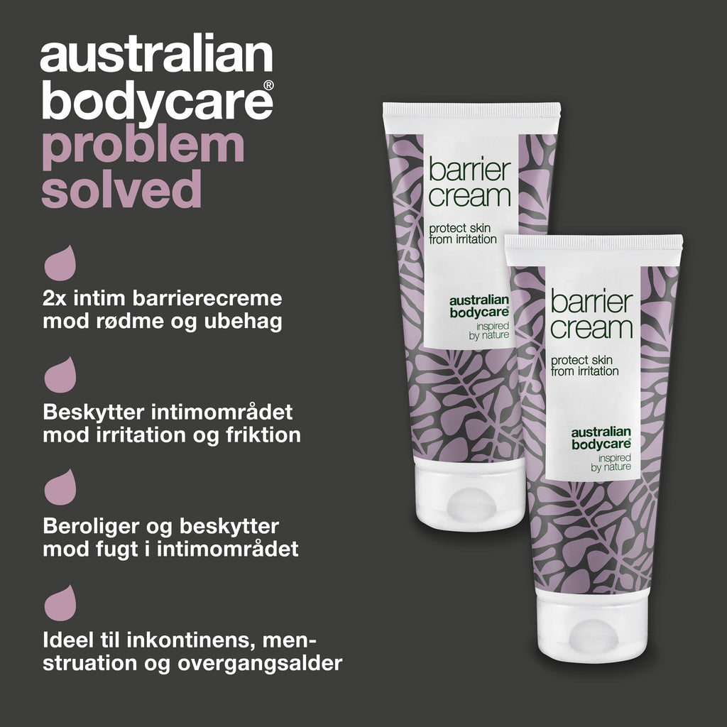 2 stk. Intim Barrierecreme mod irritation — Beskytter intimområdet mod svie, rødme, fugt og friktion