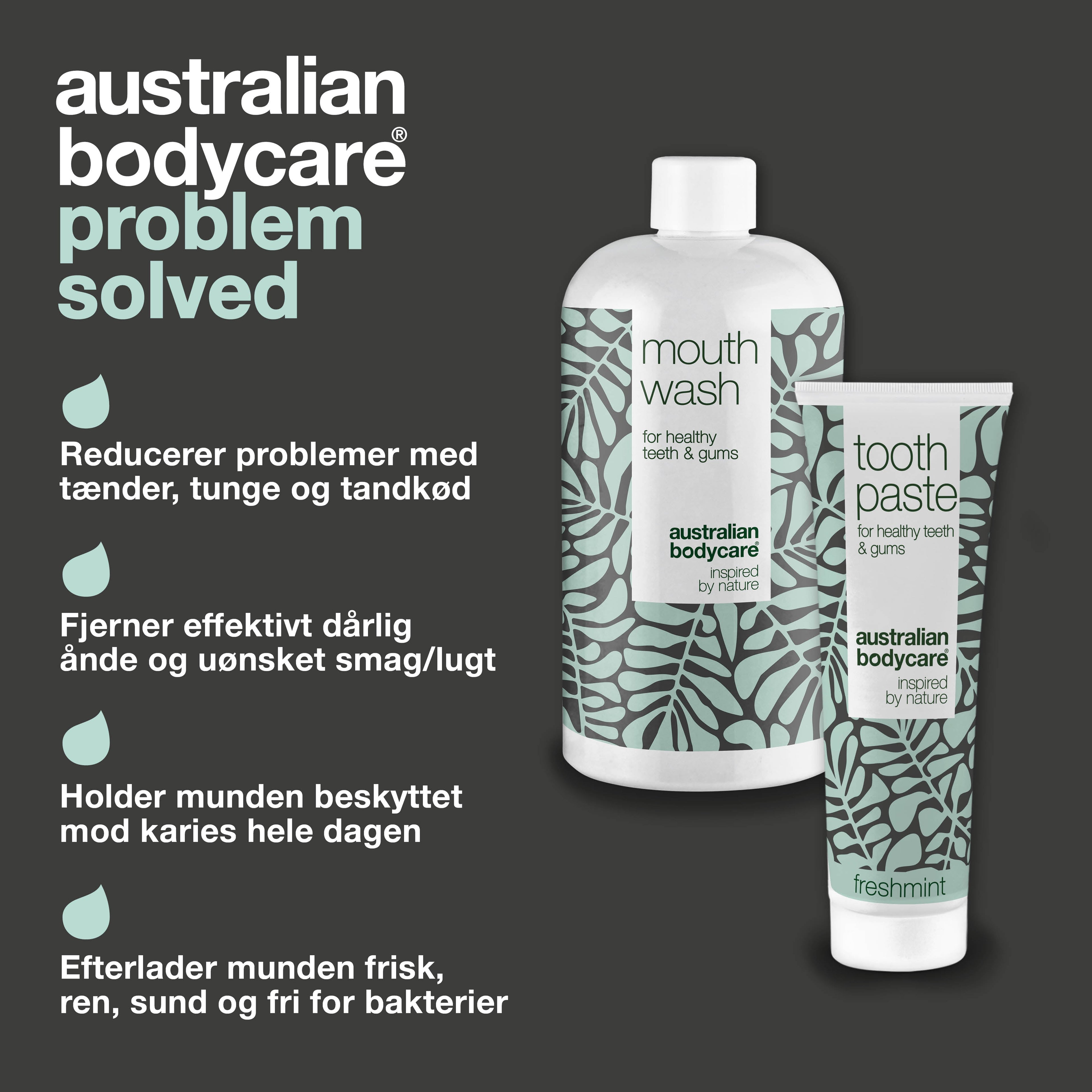 Daglig plejepakken til tunge, tandkød og tænder