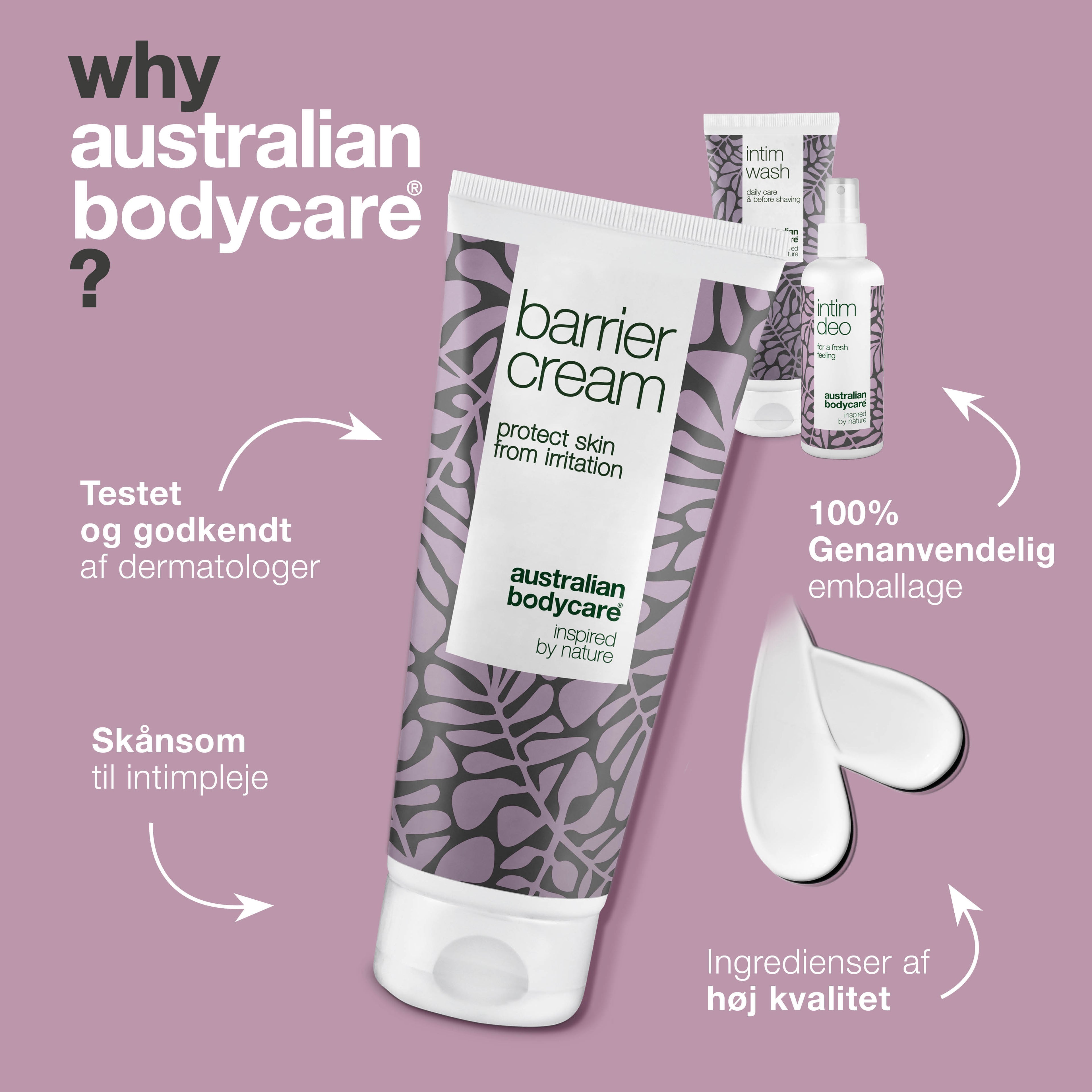 Pakke til pleje ved inkontinens — 3 produkter til at minimere lugt fra underlivet ved inkontinens