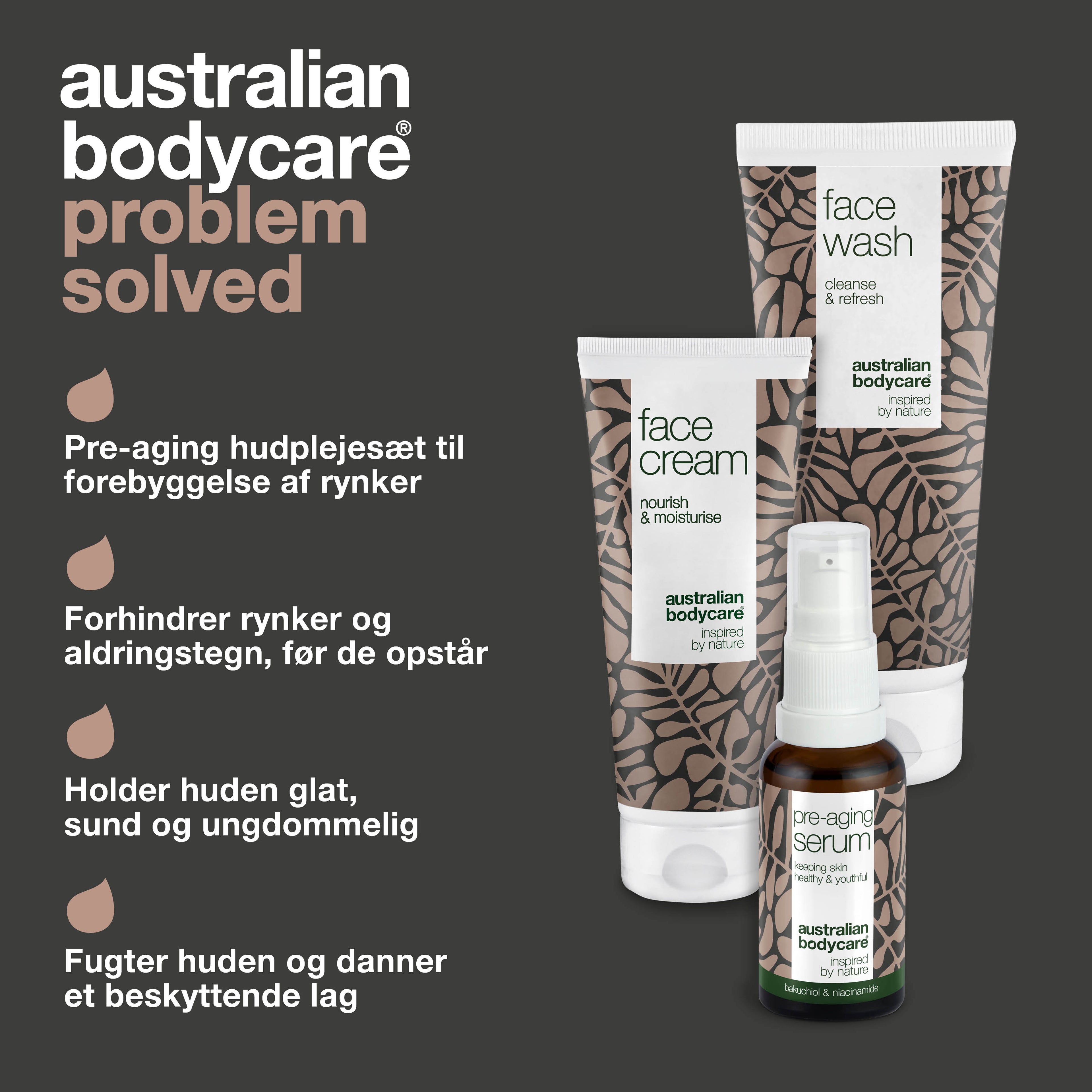 Pre-aging sæt til forebyggelse af rynker — 3 Anti Age produkter til ung hud til at forebygge rynker