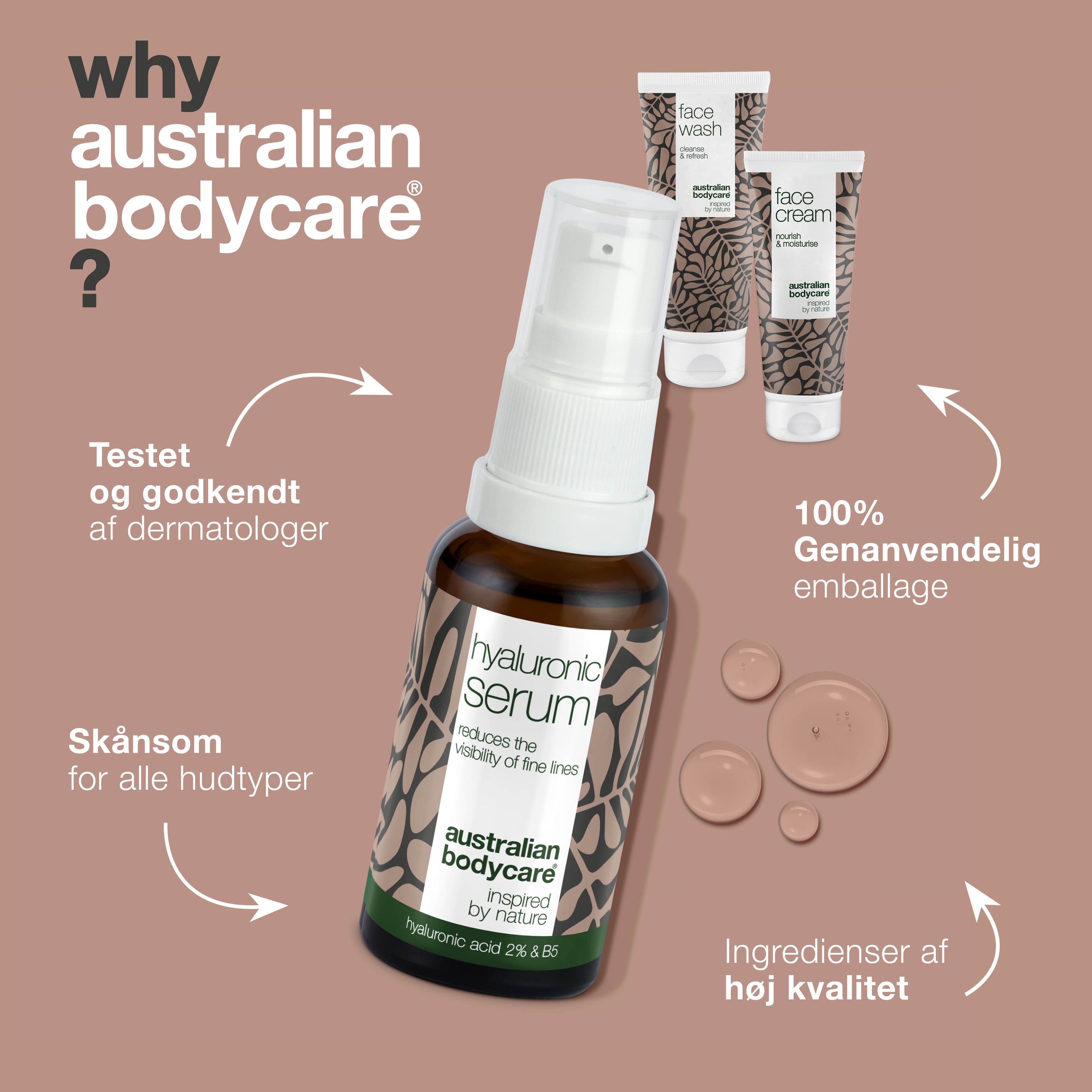 Hyaluronsyre Booster Sæt for glød & glat hud — 3 produkter for masser af glød og minimering af furer og fine linjer