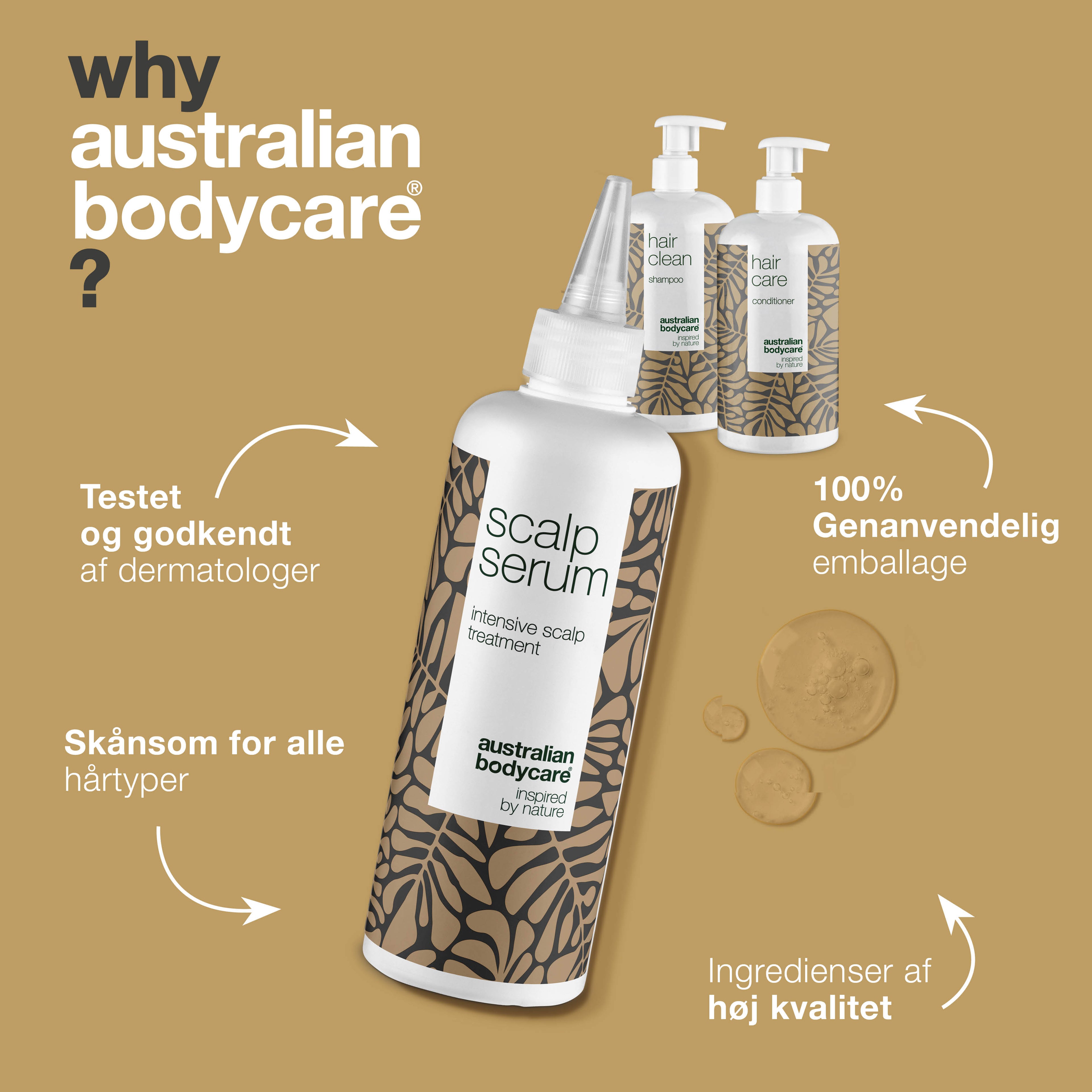 XL Hovedbundspakke — 3 produkter mod tør og kløende hovedbund, skæl og fedtet hår