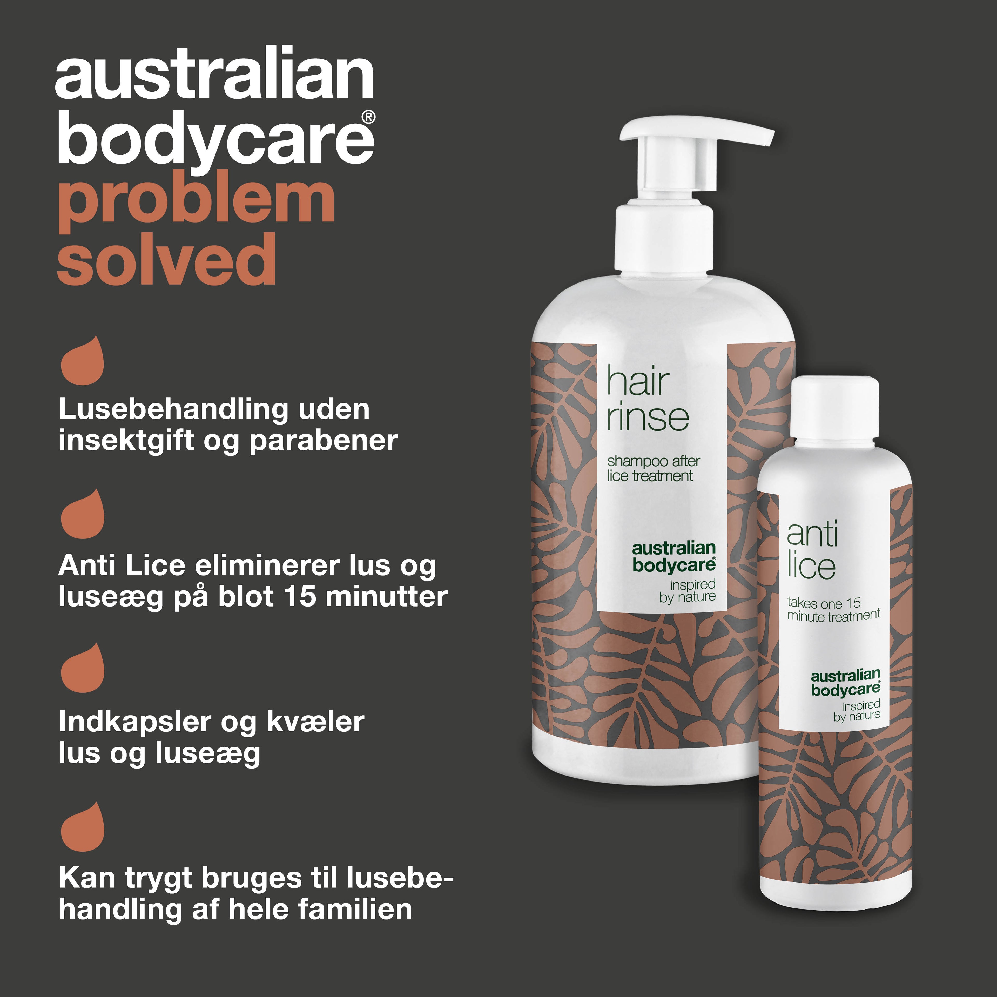 XL luseprodukter til lusebehandling — XL lusekur + XL luseshampoo fjerner og forebygger problemer med lus