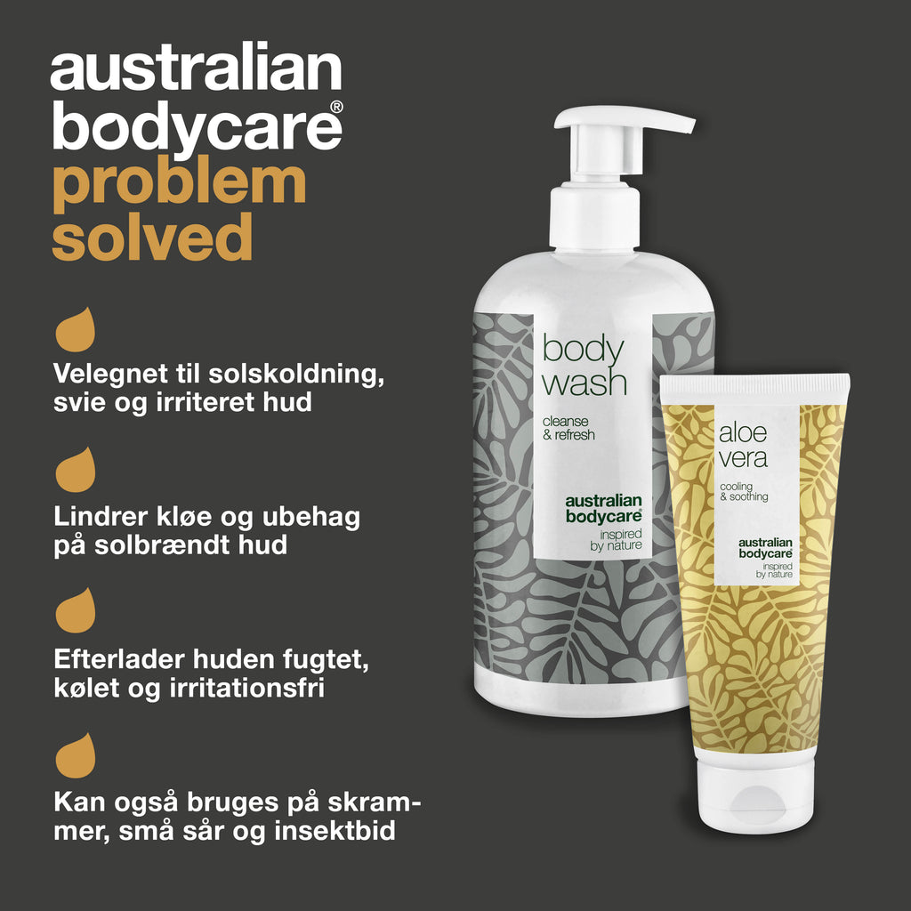 2-pak til pleje ved varmeknopper — Produkter til pleje af varmeknopper, svie og irriteret hud