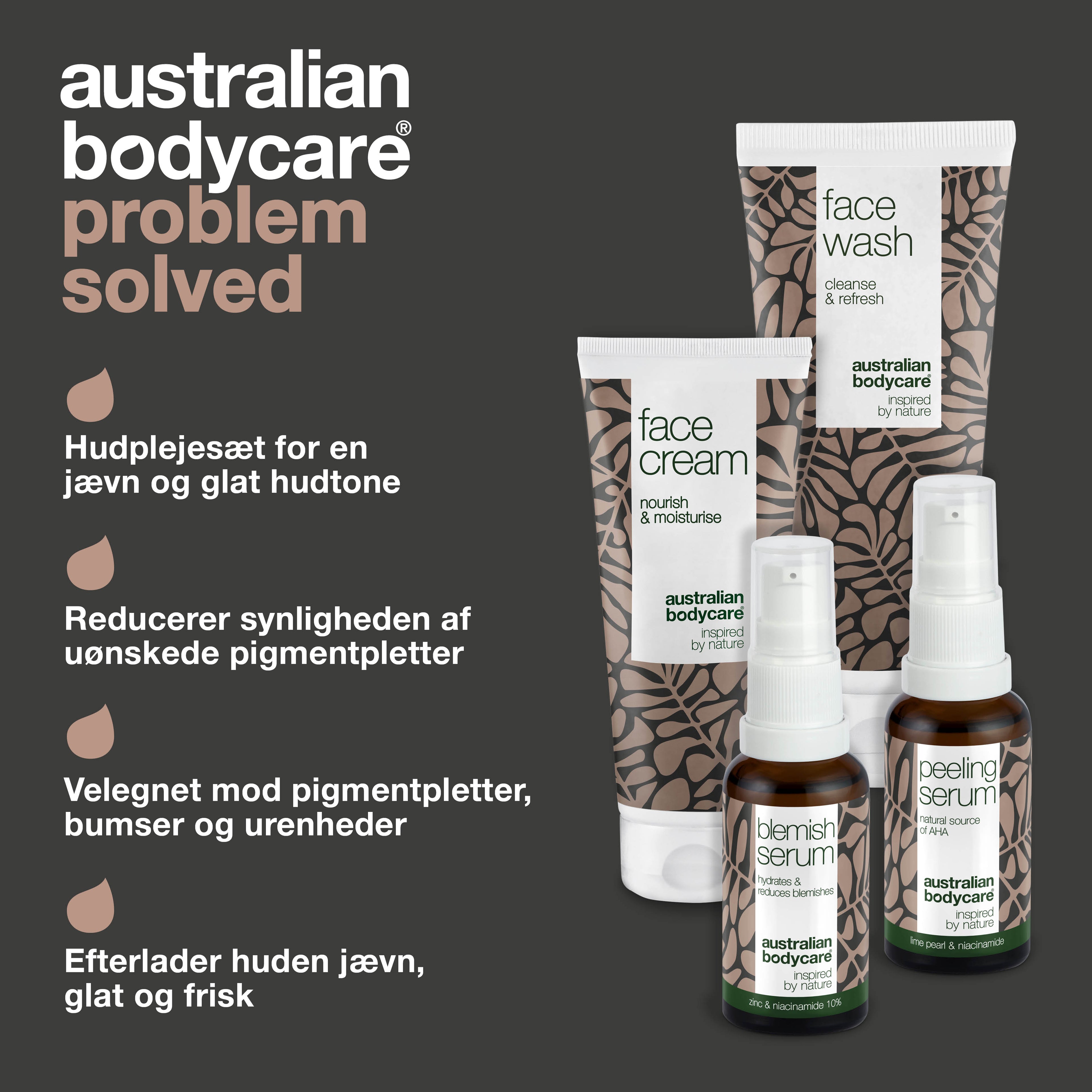 4-pak til pigmentpletter i ansigtet — Reducerer pigmentproblemer i ansigtet