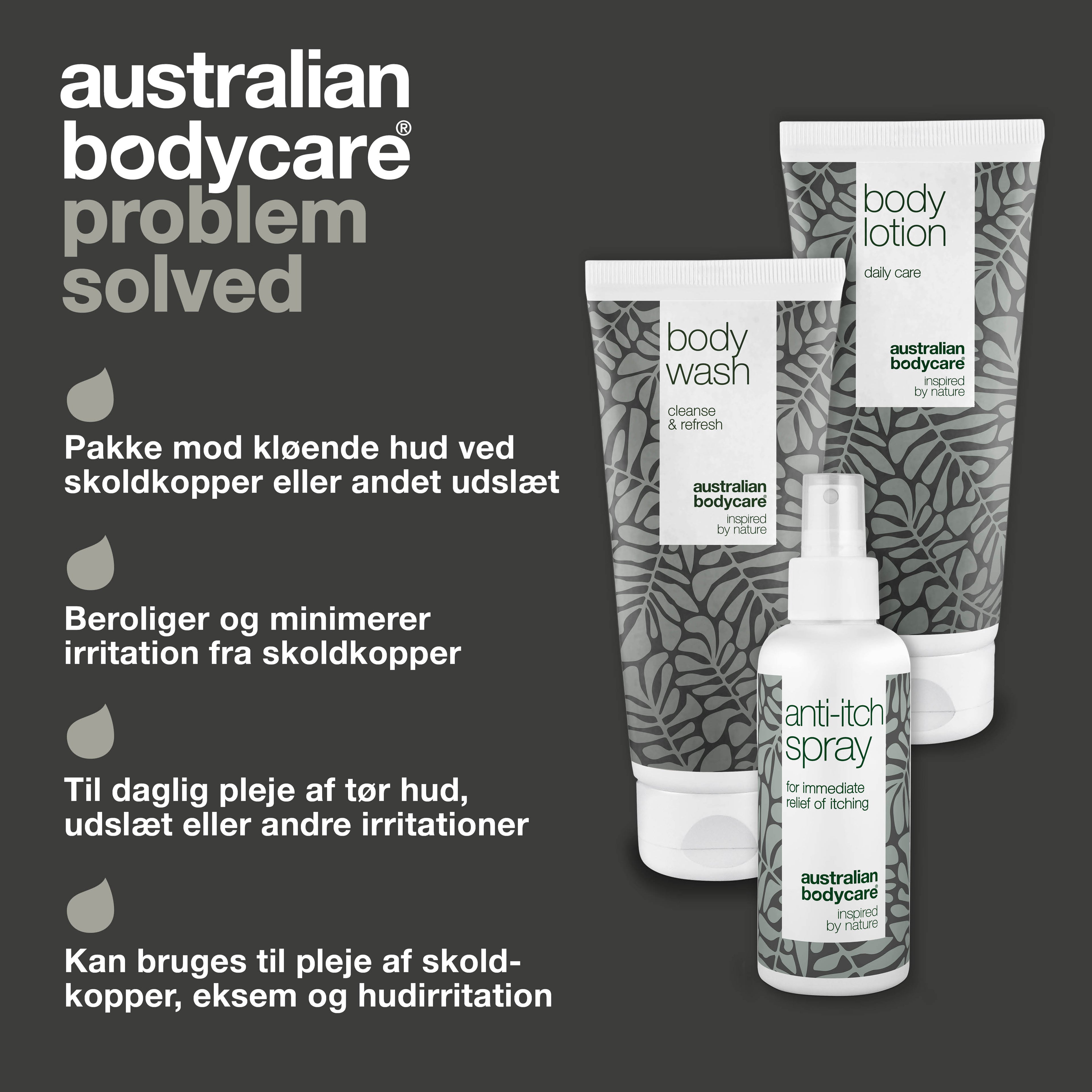 Pakke til pleje ved kløe fra skoldkopper — Produkter til pleje ved skoldkopper