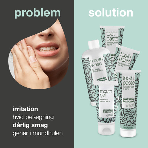 5-pak til belægning på tungen — ved belægninger opstået fra bakterier eller svamp på tungen