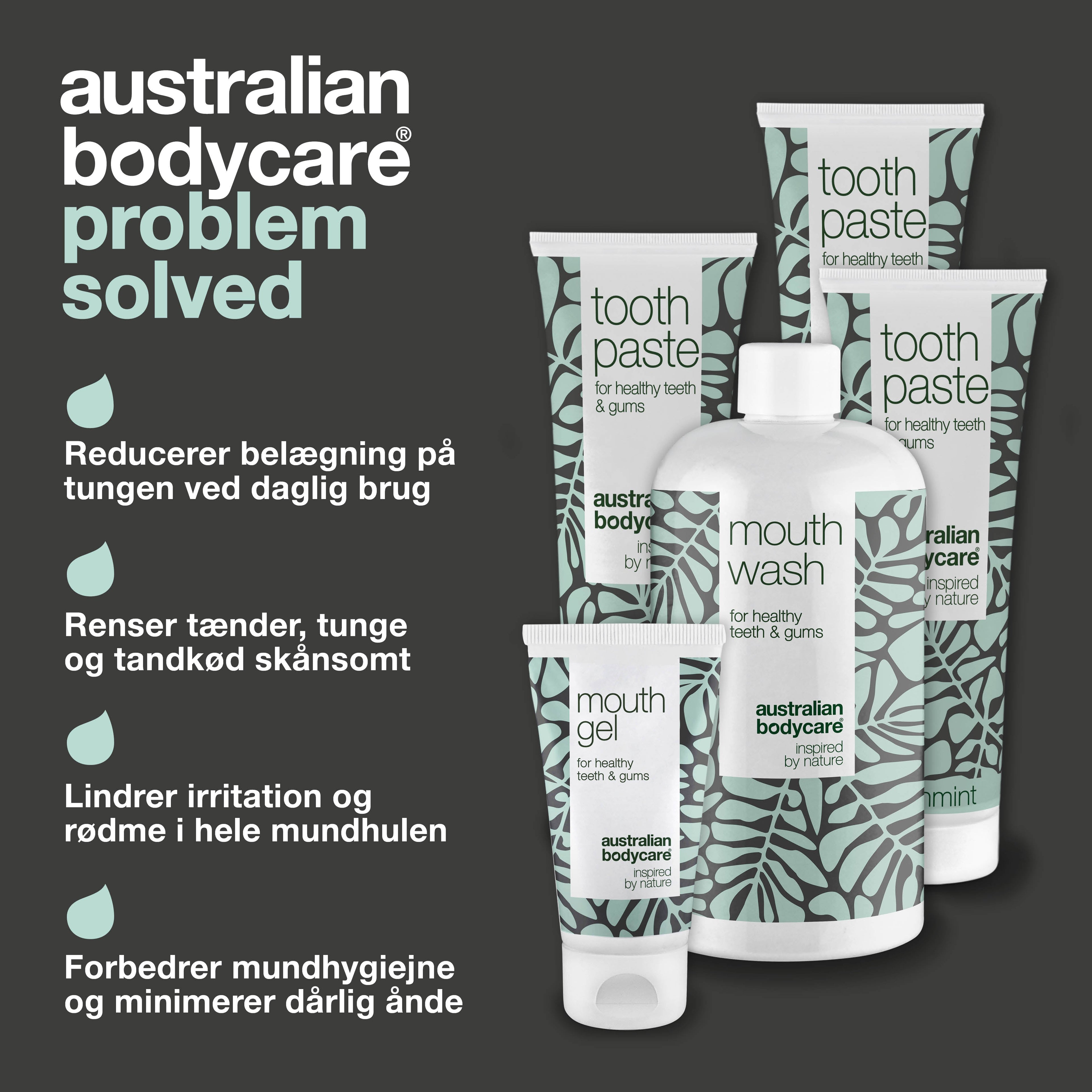 5-pak til belægning på tungen — ved belægninger opstået fra bakterier eller svamp på tungen