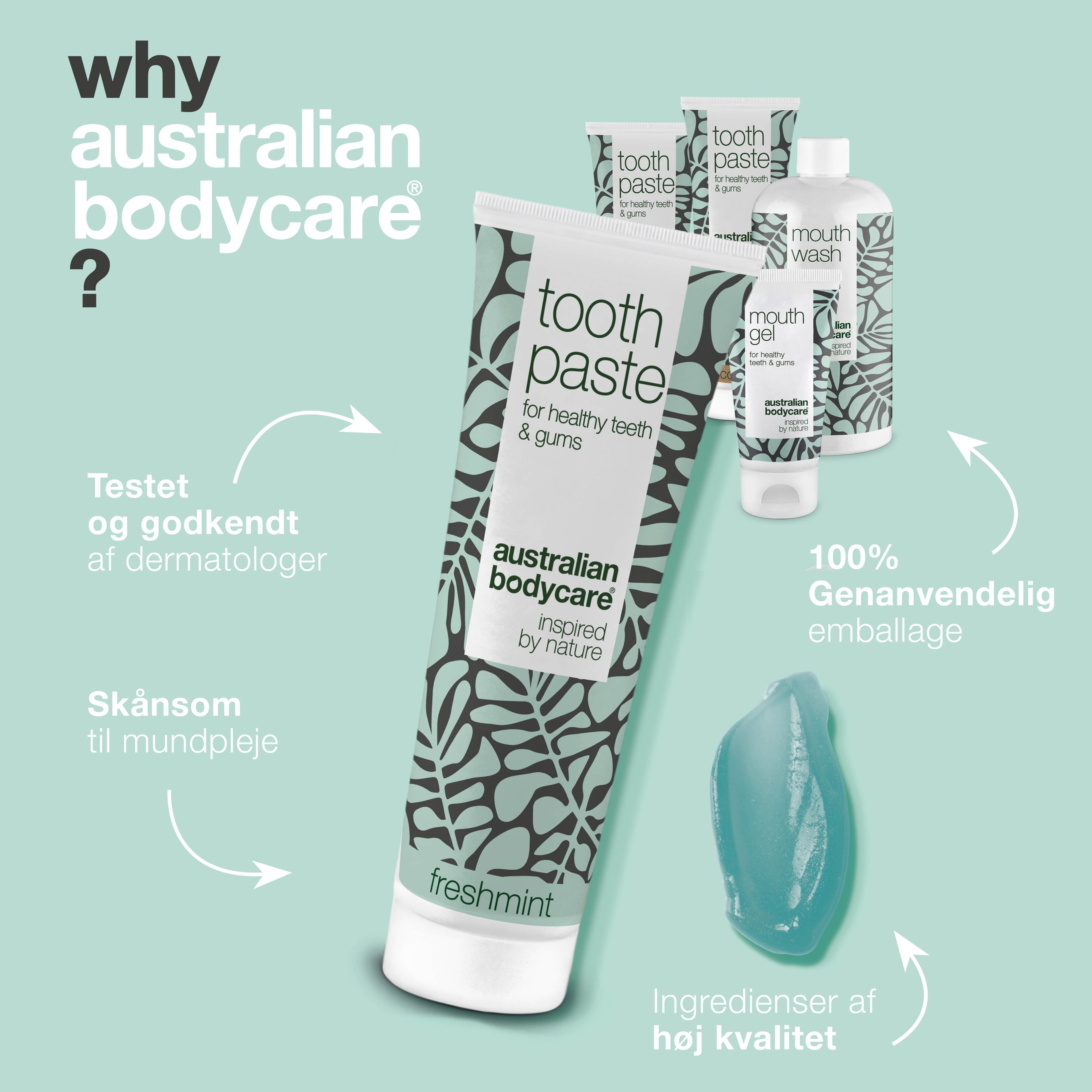 5-pak til belægning på tungen — ved belægninger opstået fra bakterier eller svamp på tungen