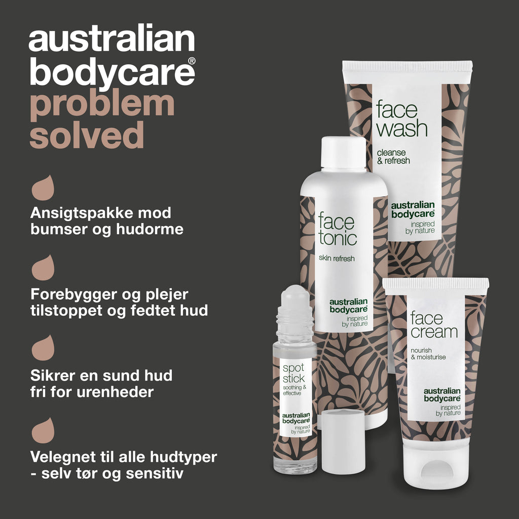 4 produkter til bumser på hagen — Ansigtsprodukter til daglig rens ved bumser på hagen