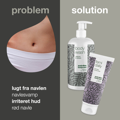 2-pak mod lugt fra navlen — Fjerner lugt opstået fra navlesvamp, bakterier eller irritation