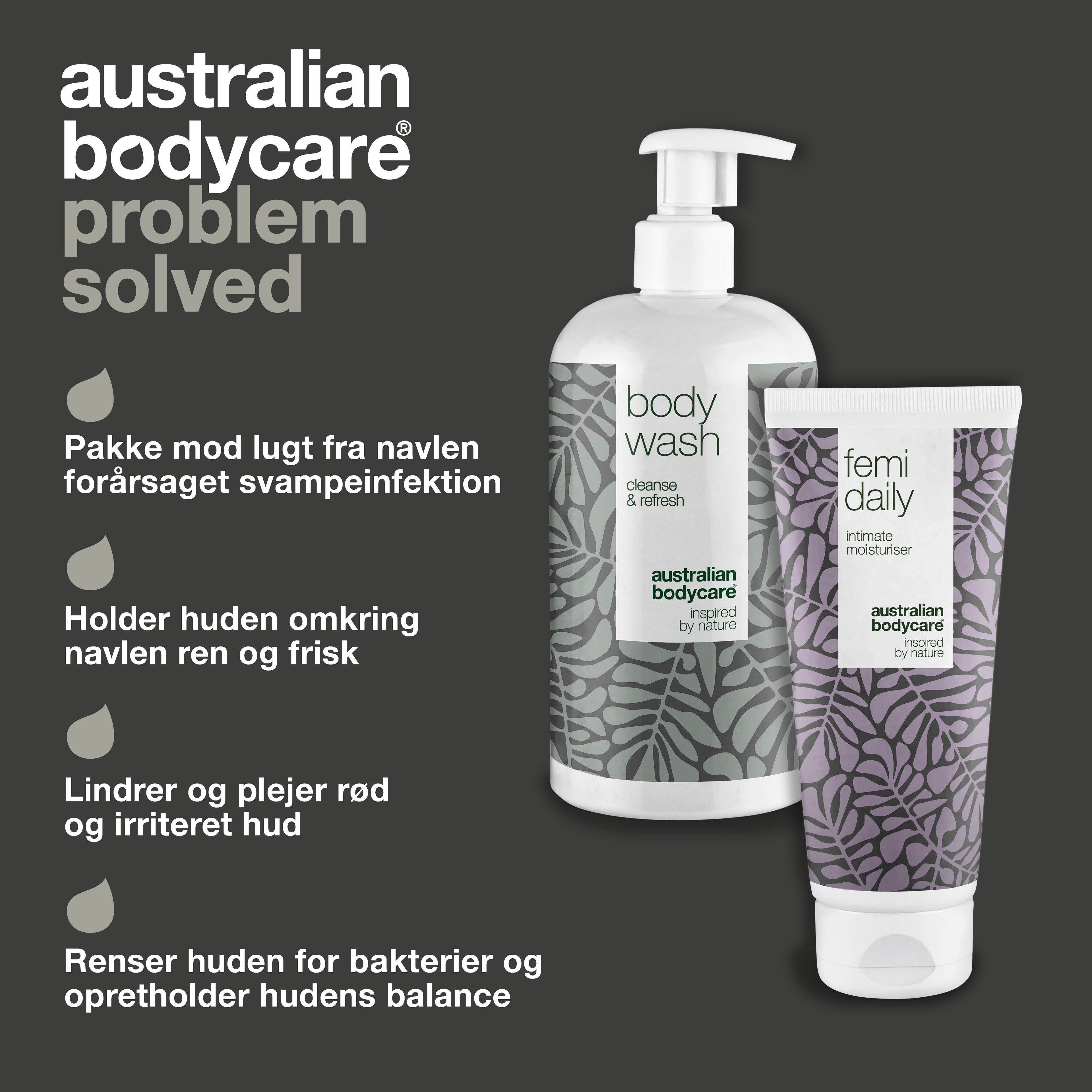 2-pak mod lugt fra navlen — Fjerner lugt opstået fra navlesvamp, bakterier eller irritation